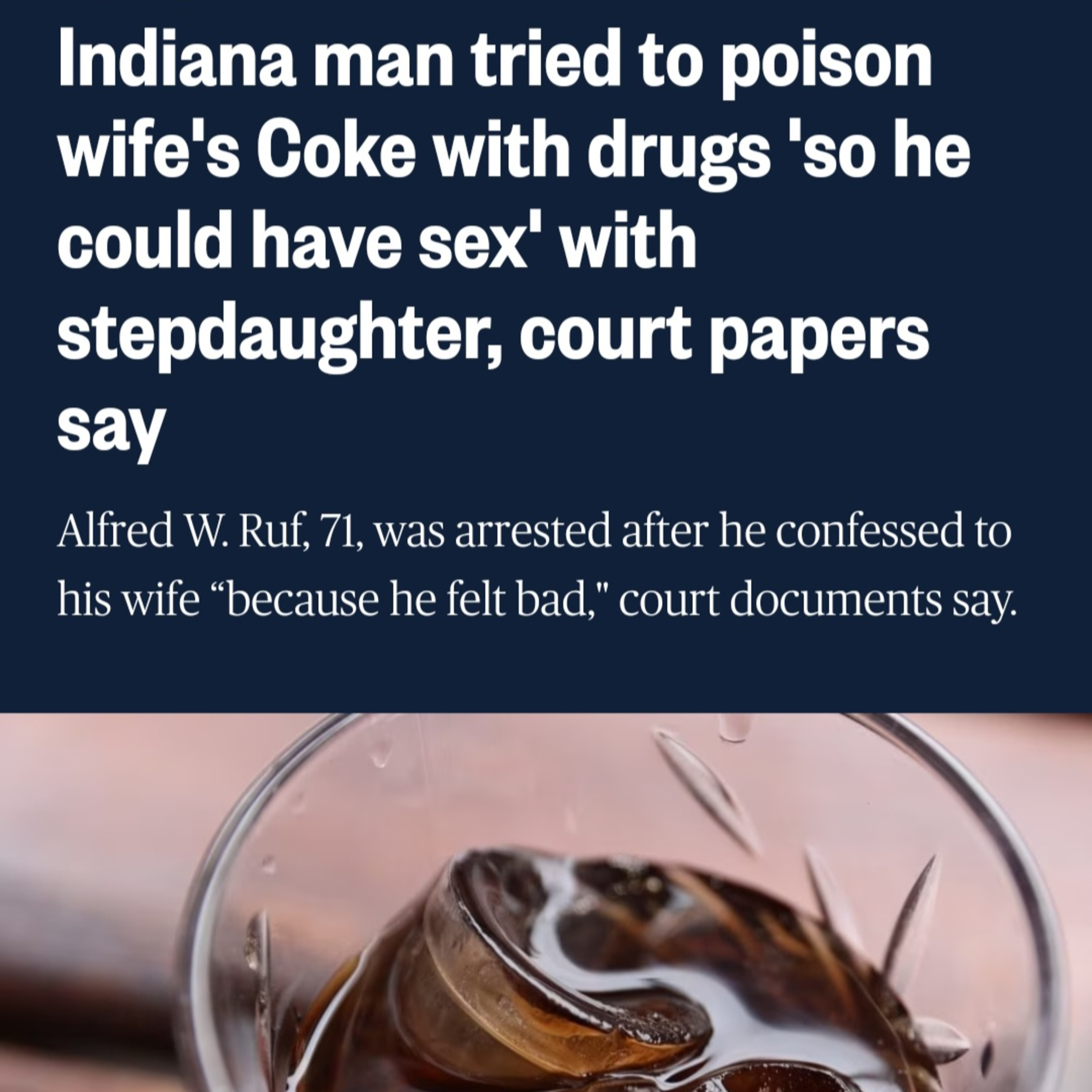 Man Pleas GUILTY to Poisoning Wife's Coca-Cola [VIDEO] episode artwork