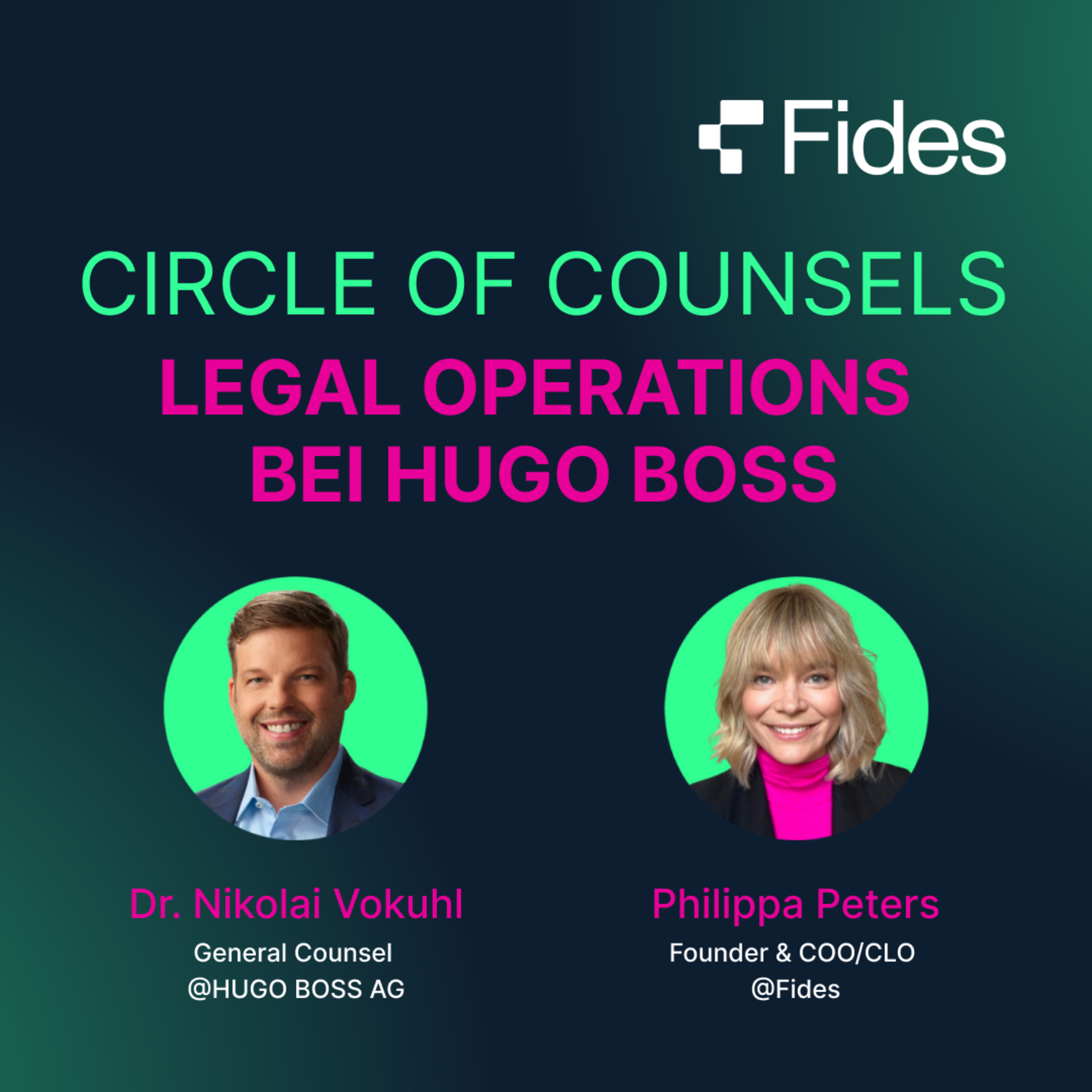 01 | Dr. Nikolai Vokuhl über die Legal Operations von Hugo Boss - Circle of Counsels Stuttgart episode artwork