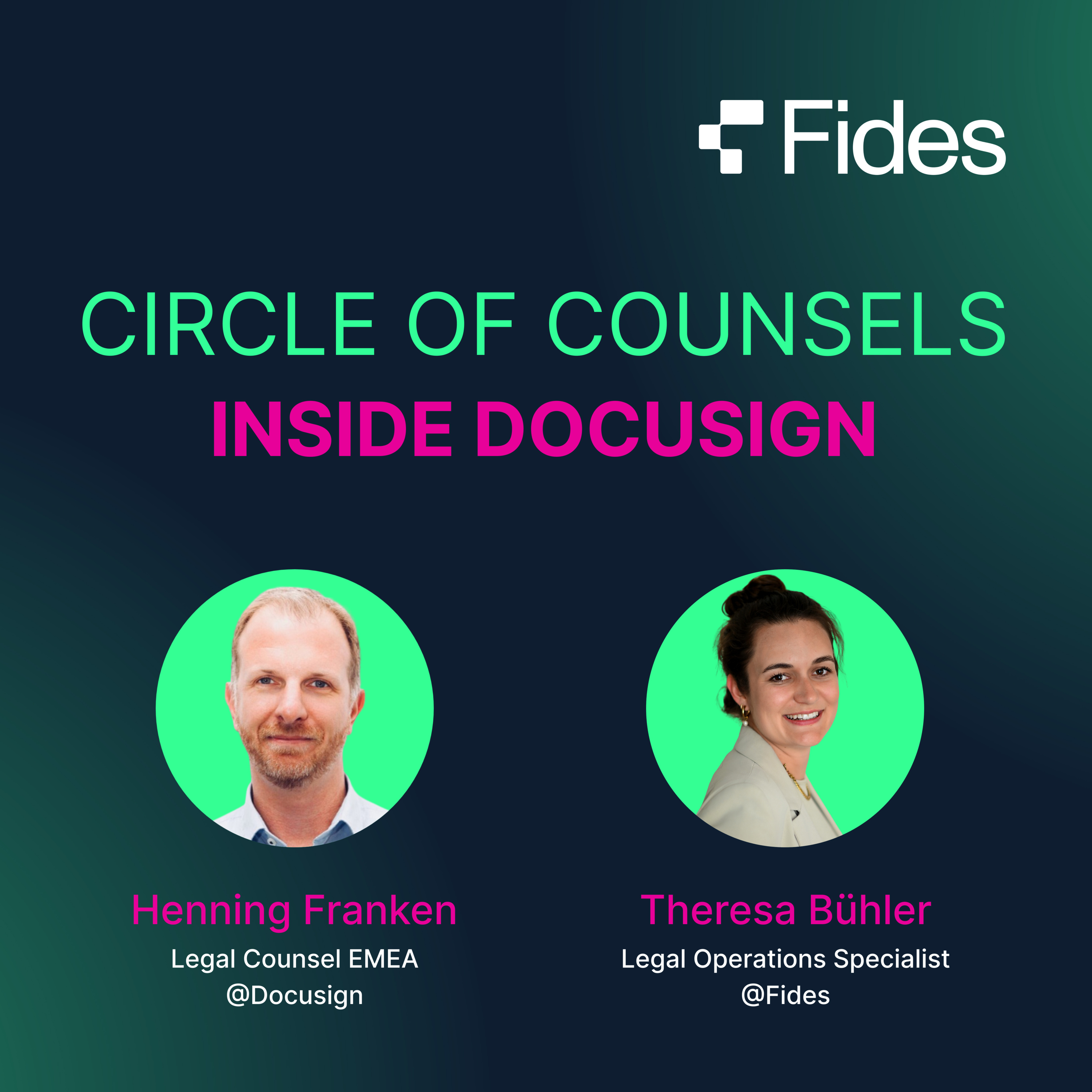23 | Inside Docusign: Einblicke in die juristische Arbeit bei Docusign - Circle of Counsels München episode artwork