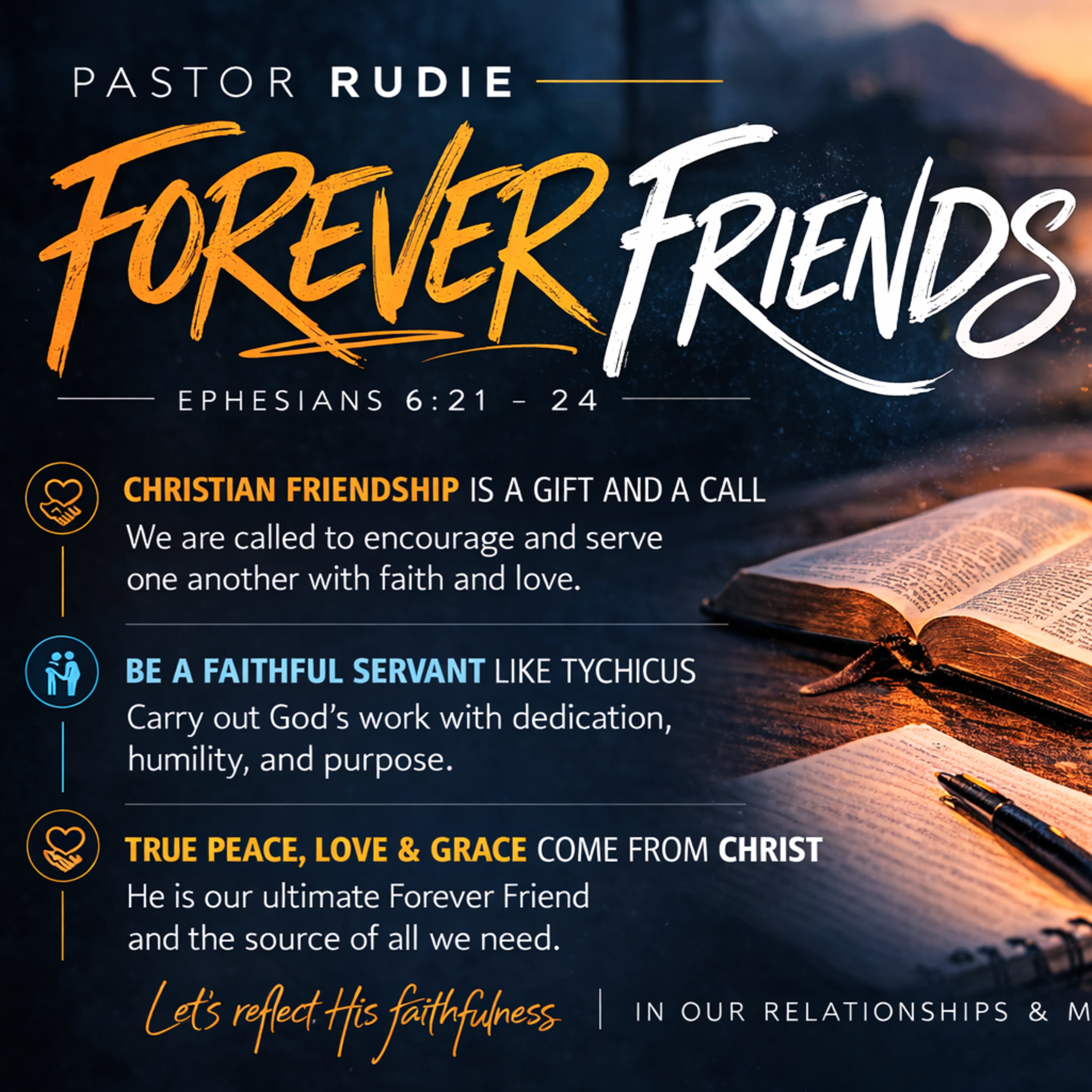 Forever Friends - Ephesians 6:21-24 episode artwork