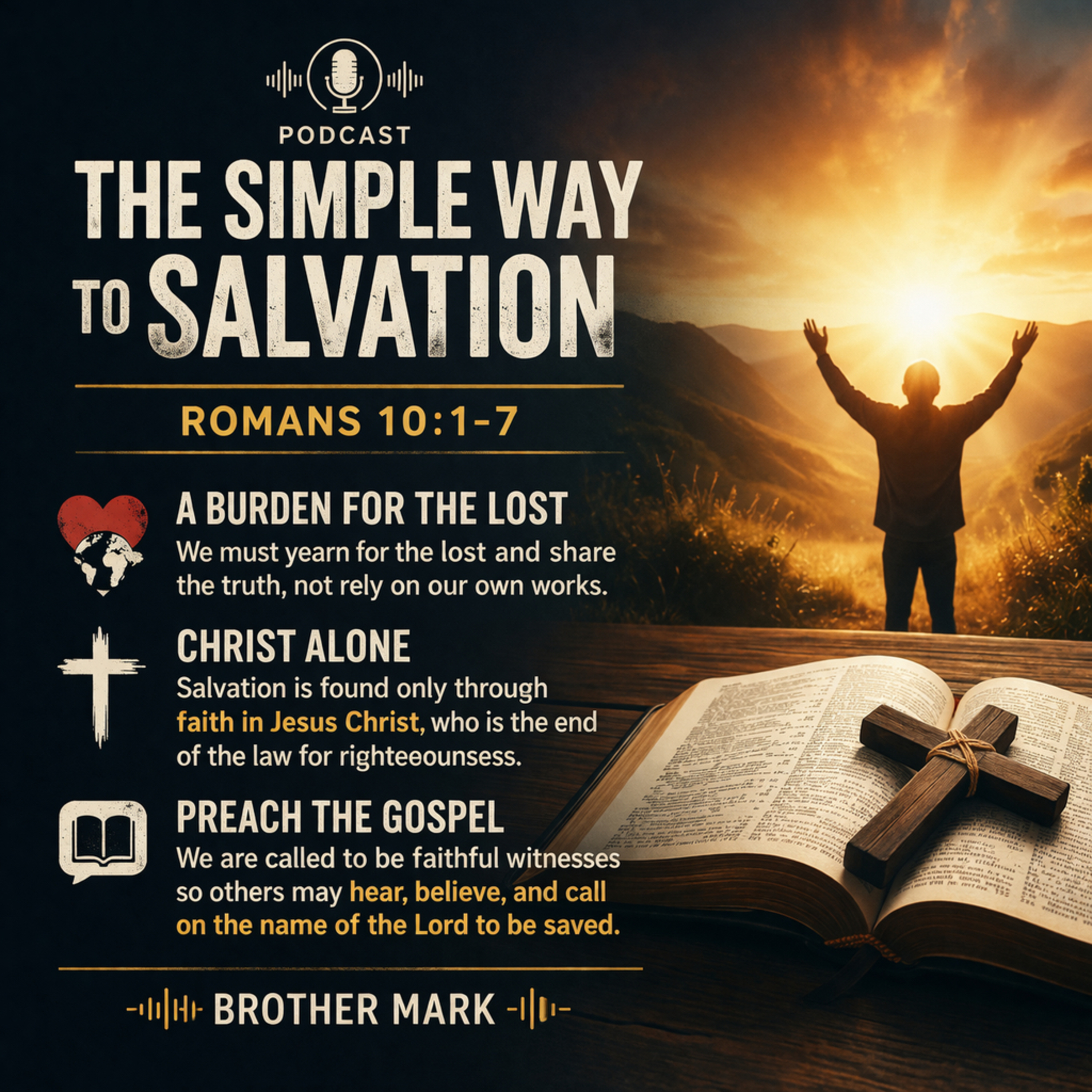 The Simple Way to Salvation - Romans 10:1-7 episode artwork