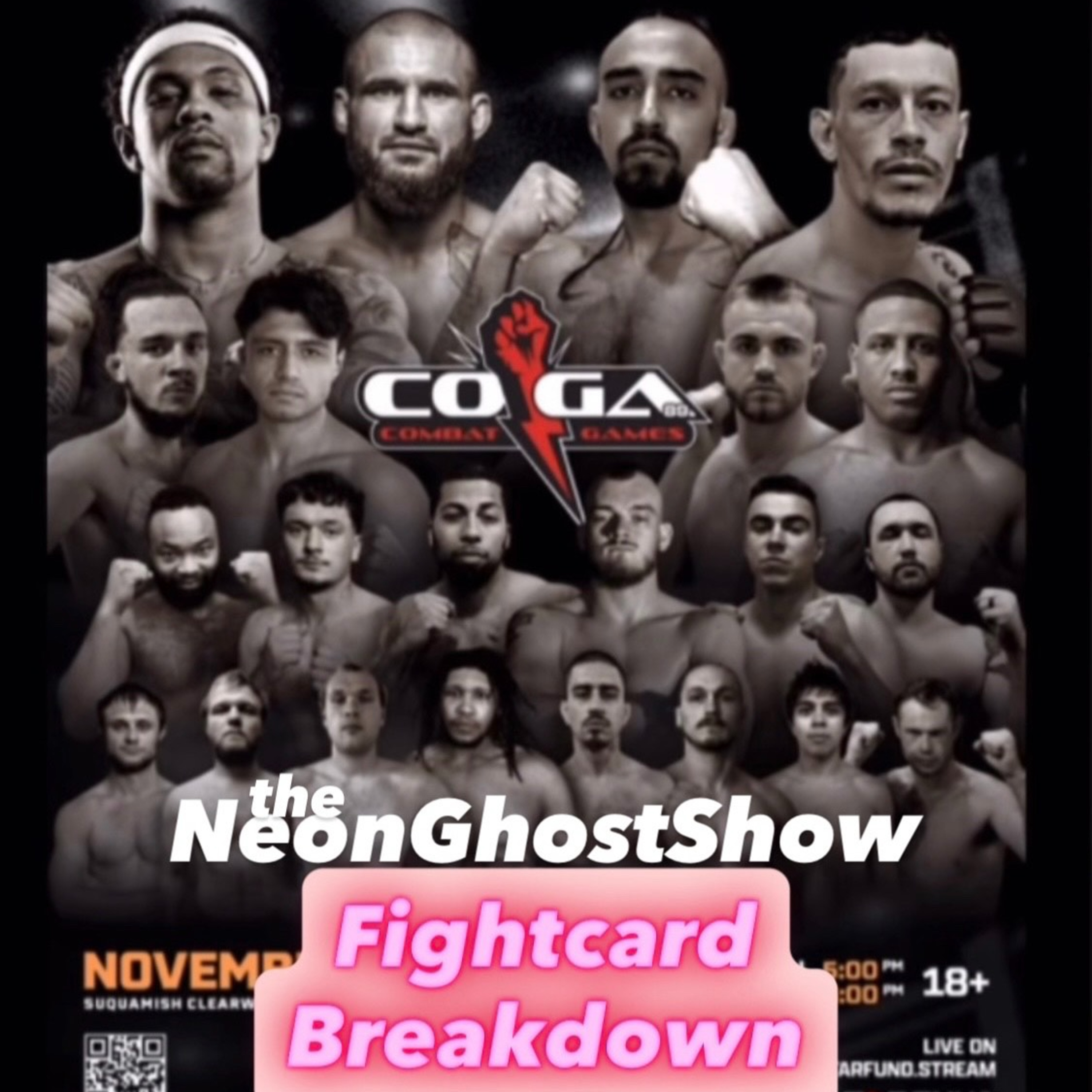 The CoGa 89 Fight Card breakdown ep (ep44) episode artwork