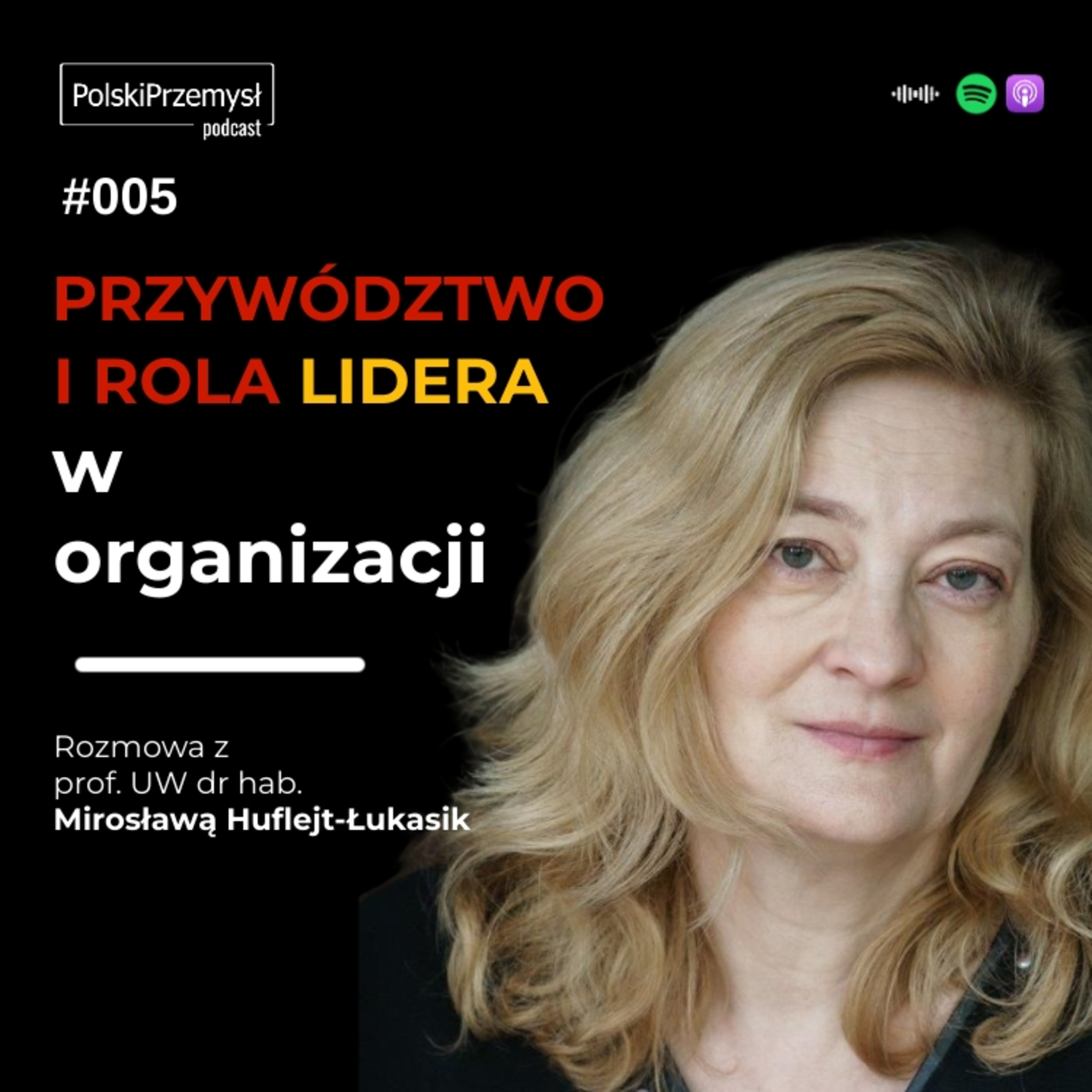 Przywództwo i rola lidera w organizacji / rozmowa z prof. UW dr hab. Mirosławą Huflejt-Łukasik episode artwork