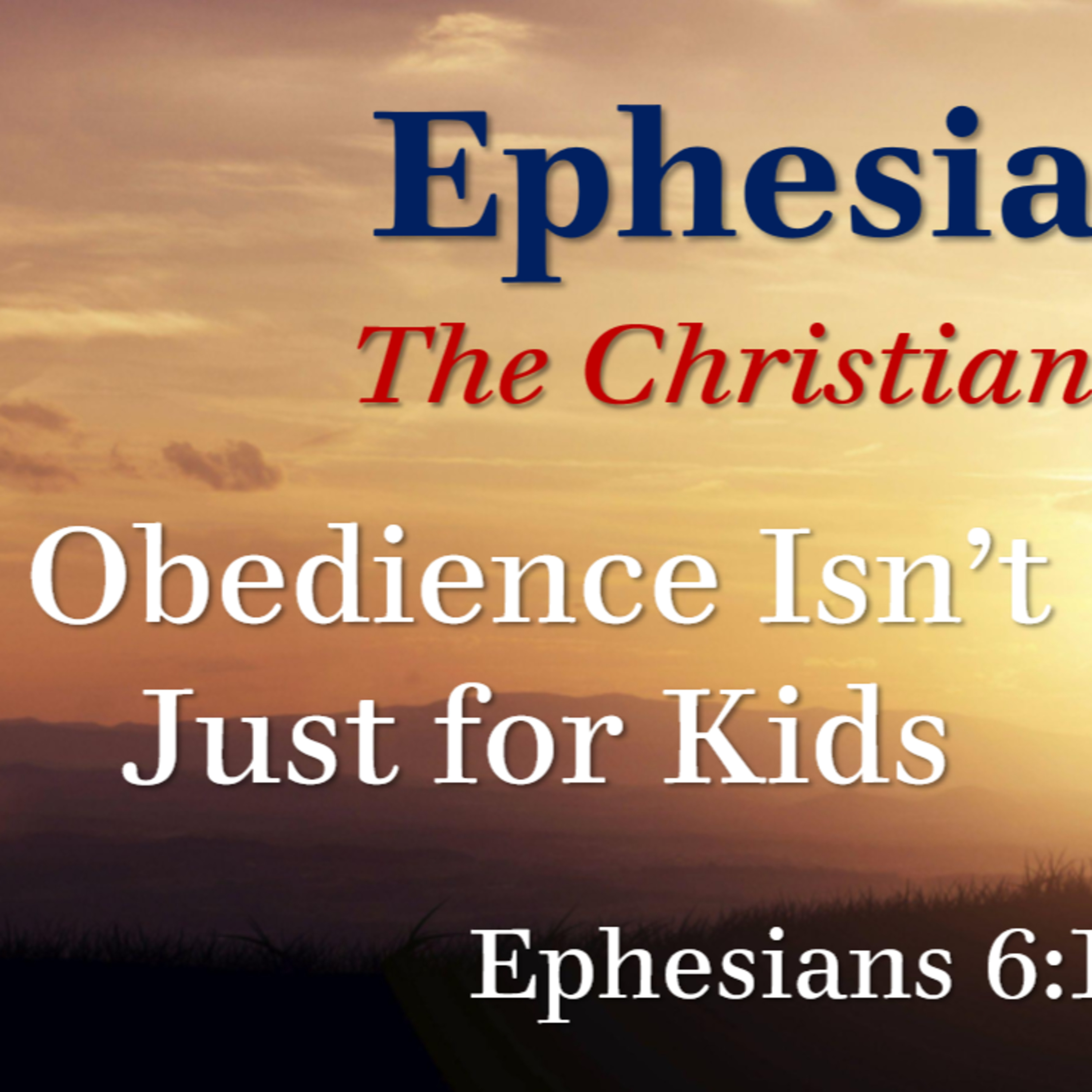 Obedience Isn't Just for Kids episode artwork