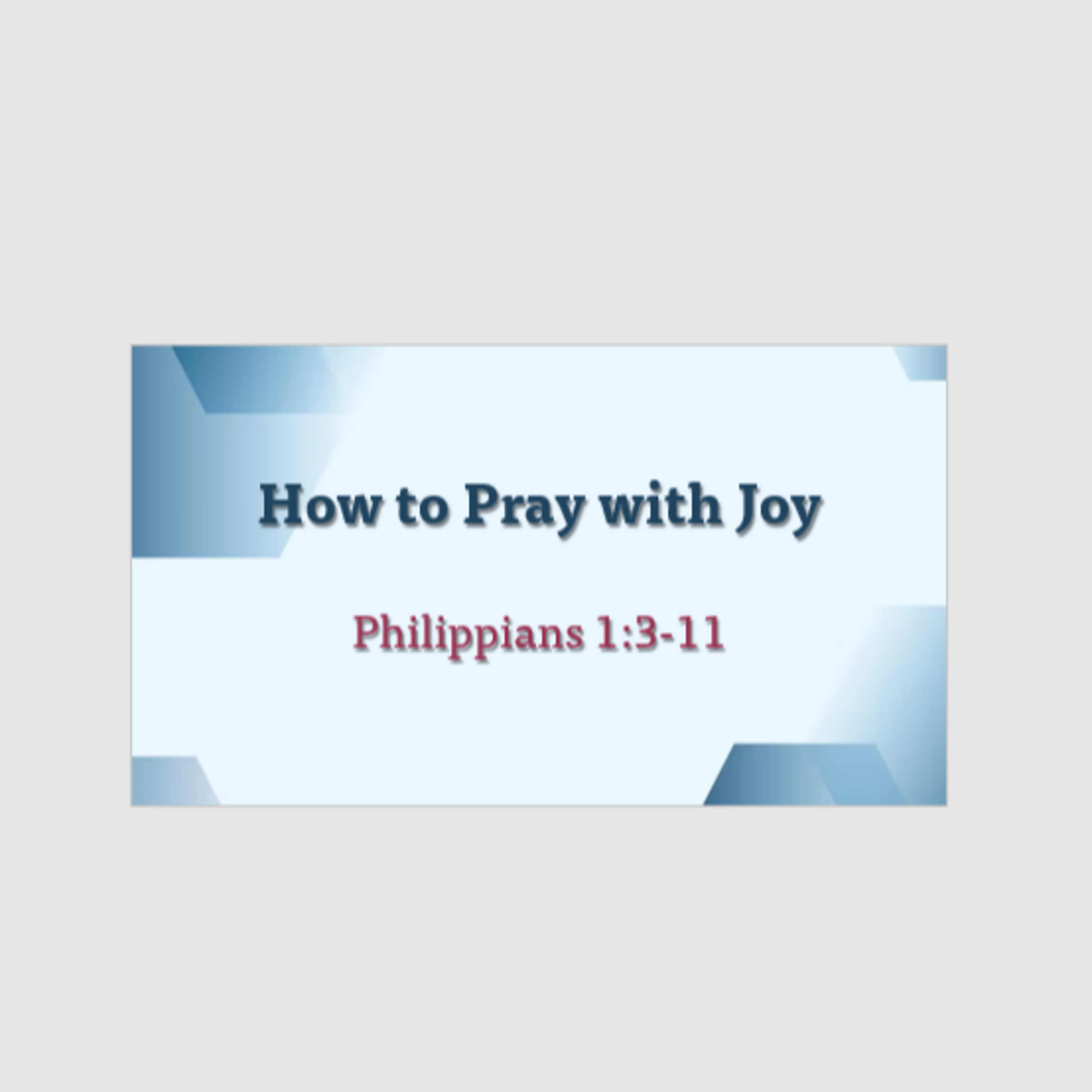 How to Pray with Joy episode artwork