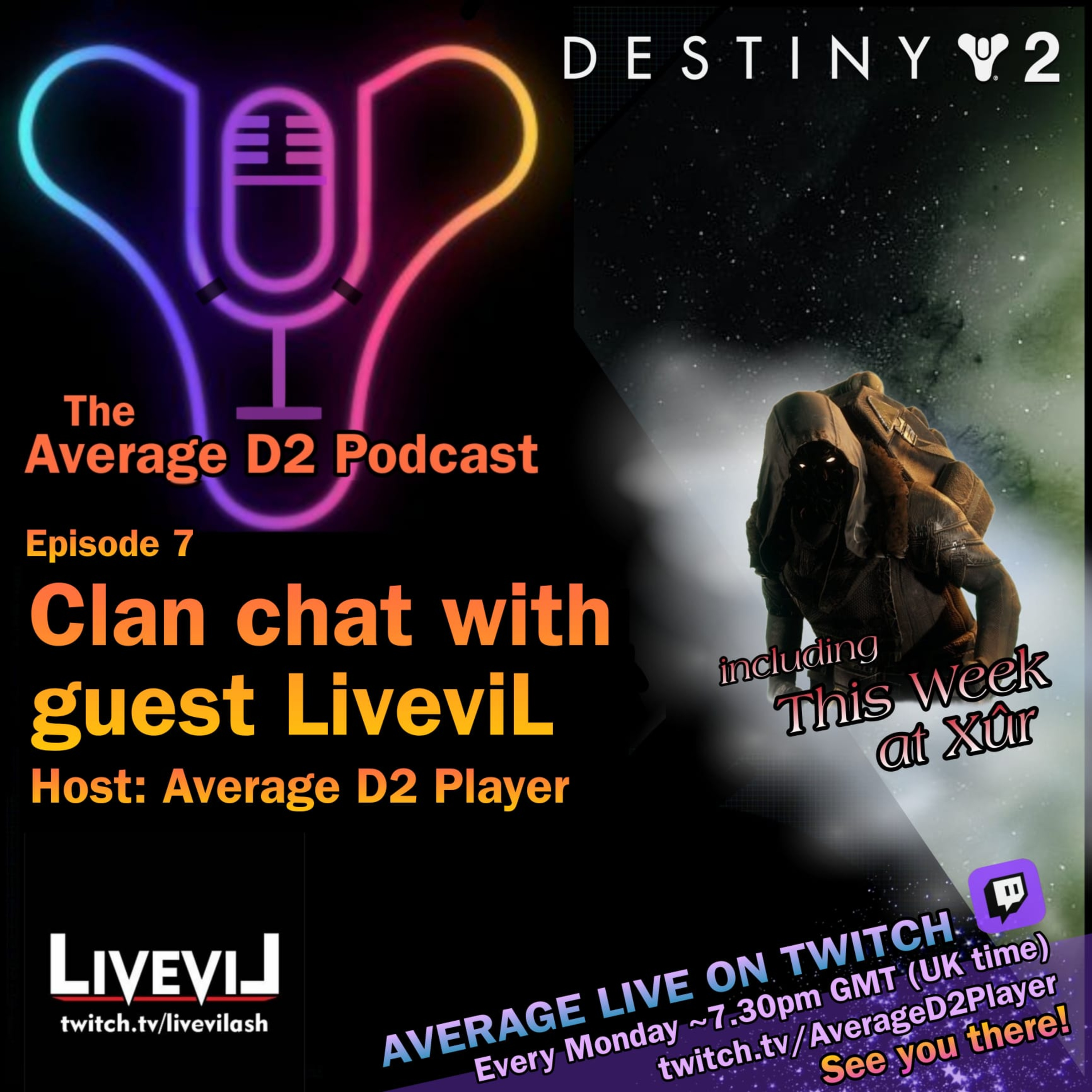 The Average D2 Podcast - Episode 7: D2 Bromance - Featuring CBKLivevil!! episode artwork