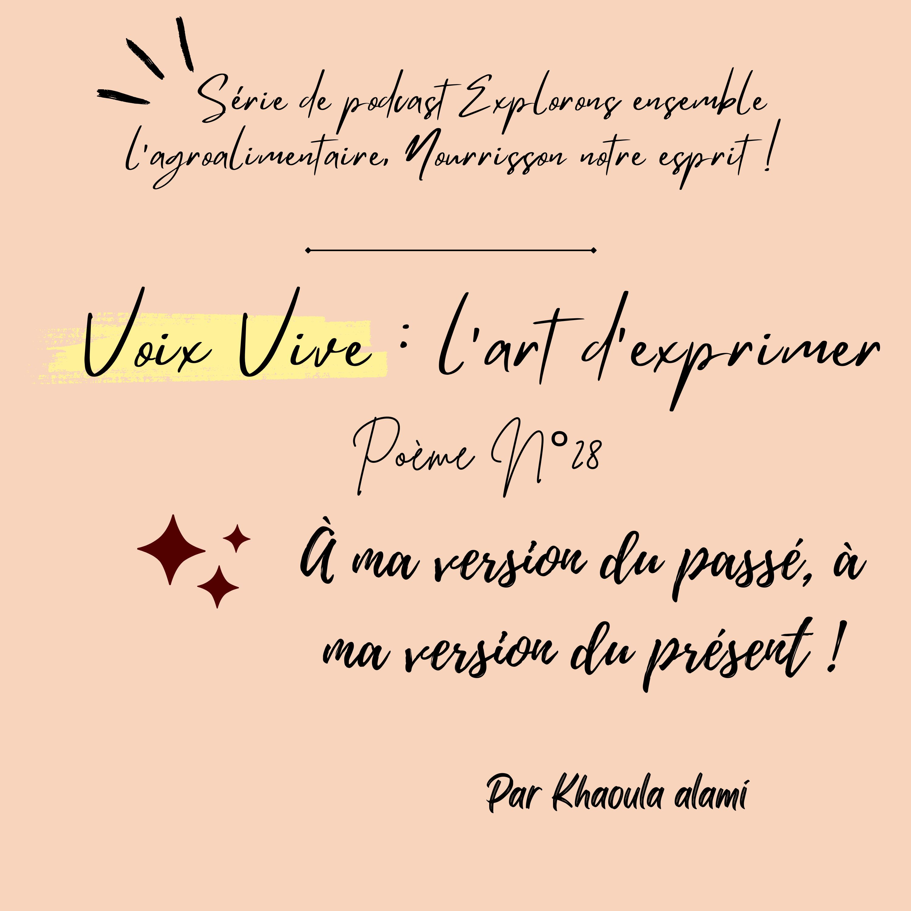 Poème n°28 : À ma version du passé, à ma version du présent ! episode artwork