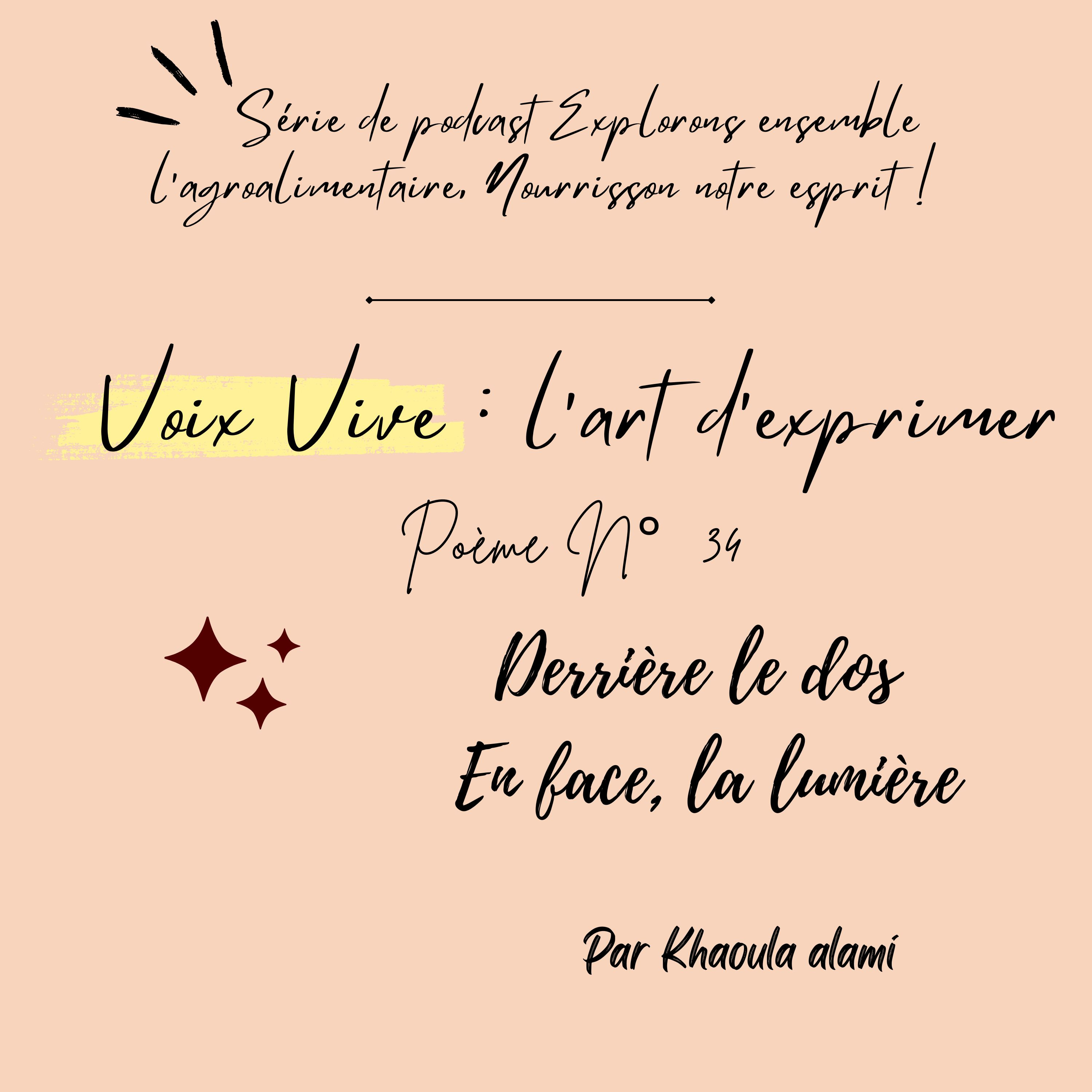 Poème N°34 : Derrière le dos, En face la lumière episode artwork