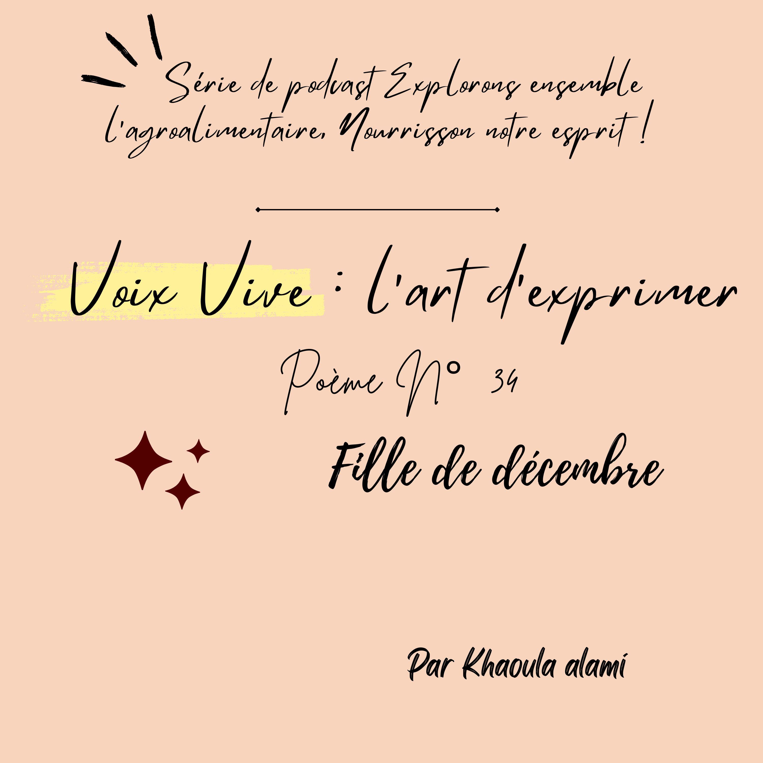 Poème N°34 : Fille de décembre ! episode artwork