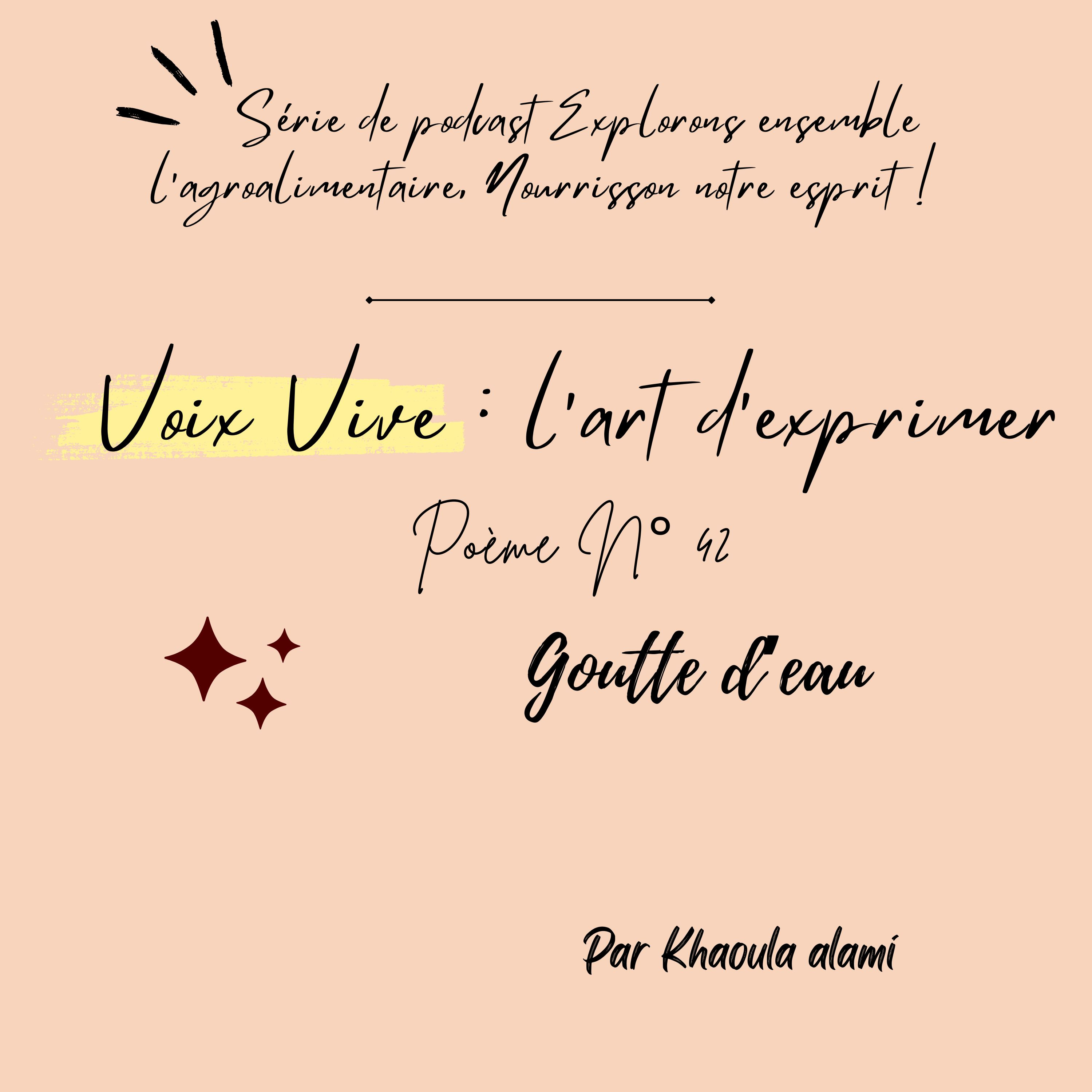 Poème 42 : Goutte d’eau episode artwork