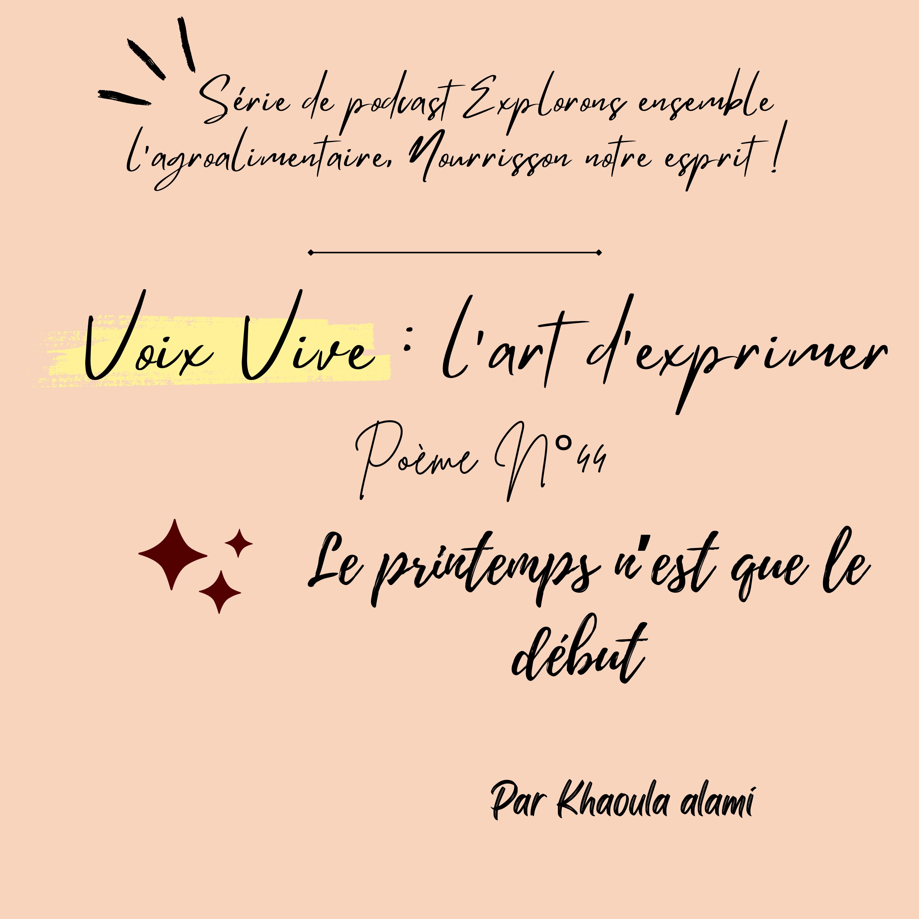 Poème N°44 : Le printemps n’est que le début  episode artwork