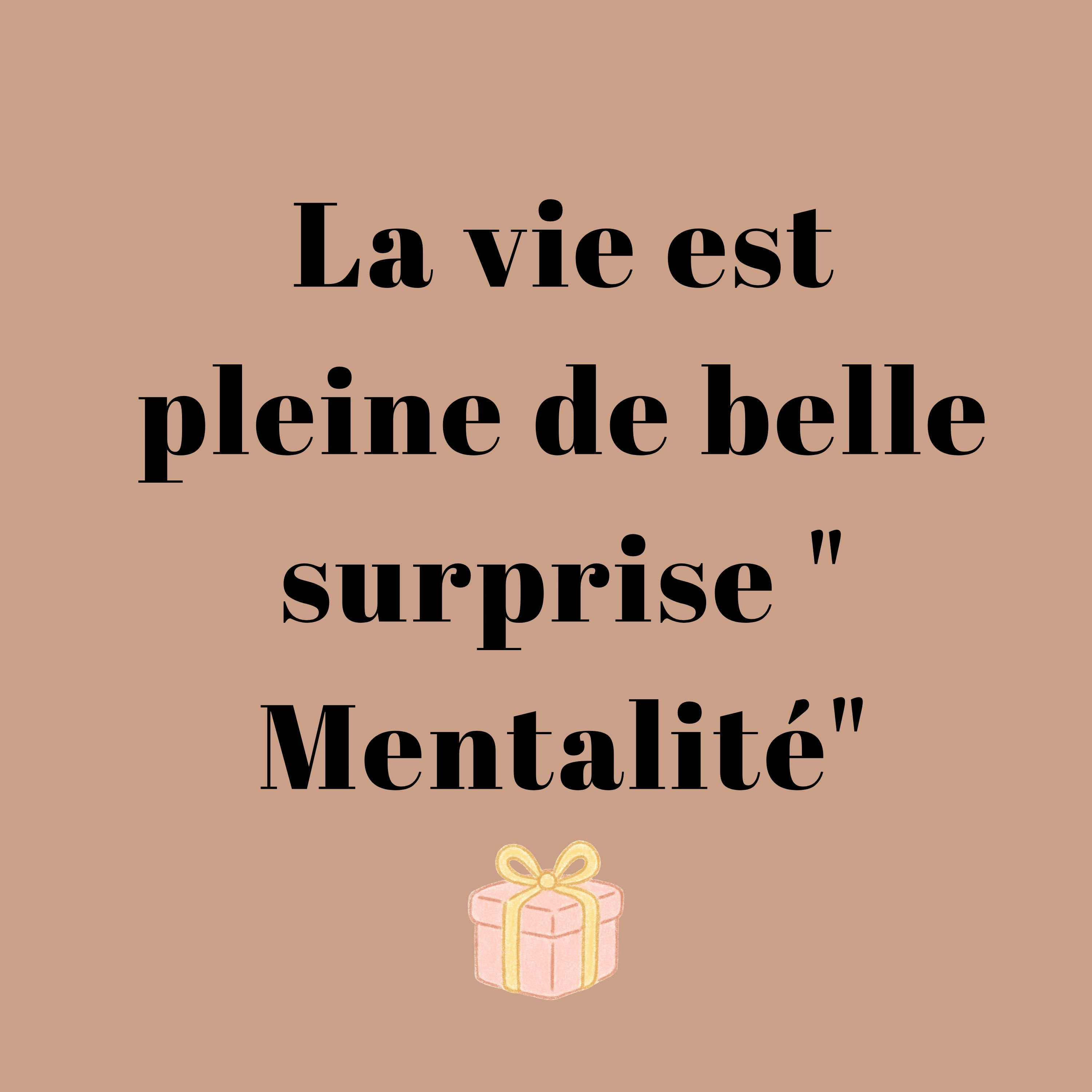 La vie est pleine de belle surprise " Mentalité" episode artwork