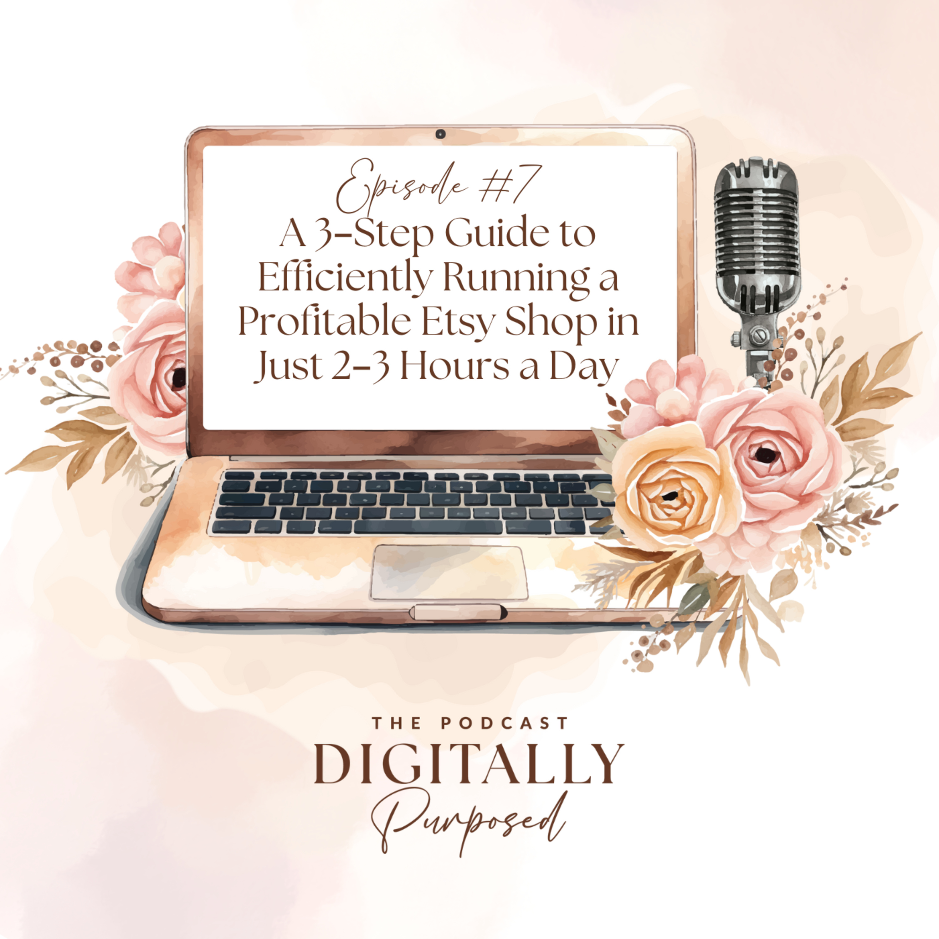 7: A 3-Step Guide to Efficiently Running a Profitable Etsy Shop in Just 2–3 Hours a Day episode artwork