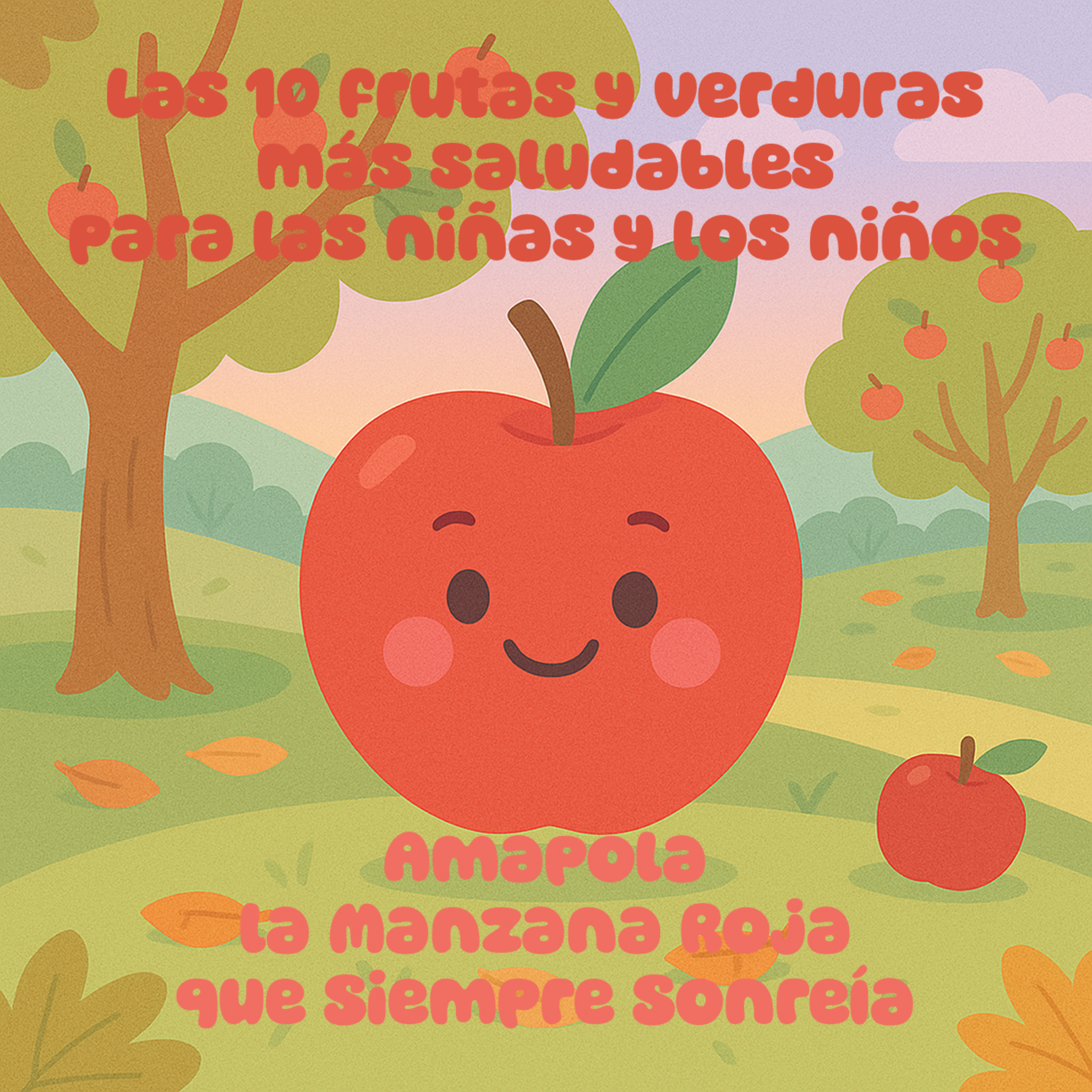 Amapola, la manzana que siempre sonríe 🍎 – Cuento saludable sobre la fruta más querida