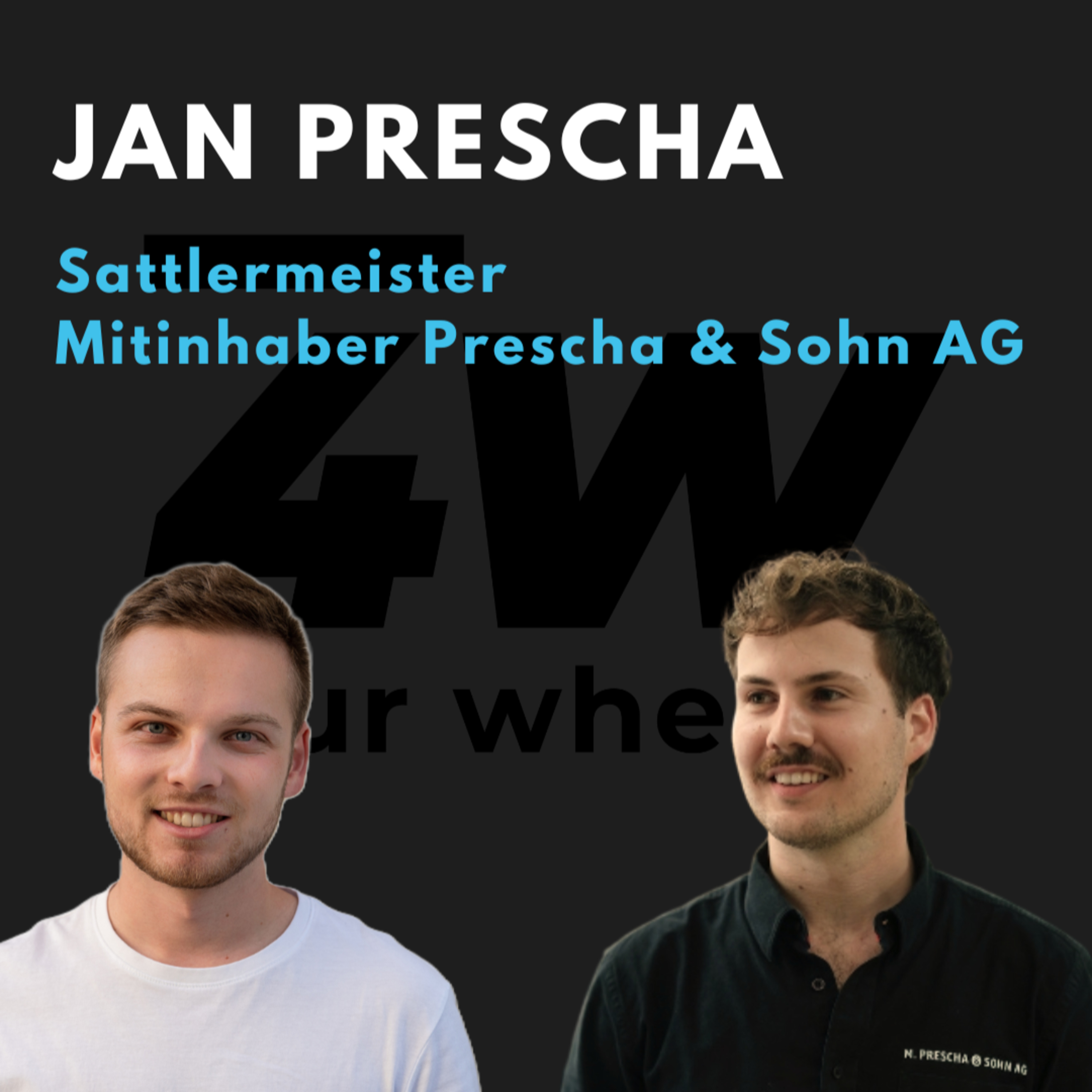 067 - Leder, Handwerk und Cars and Coffee - Jan Prescha, Sattlermeister in 3. Generation - four wheels Podcast episode artwork