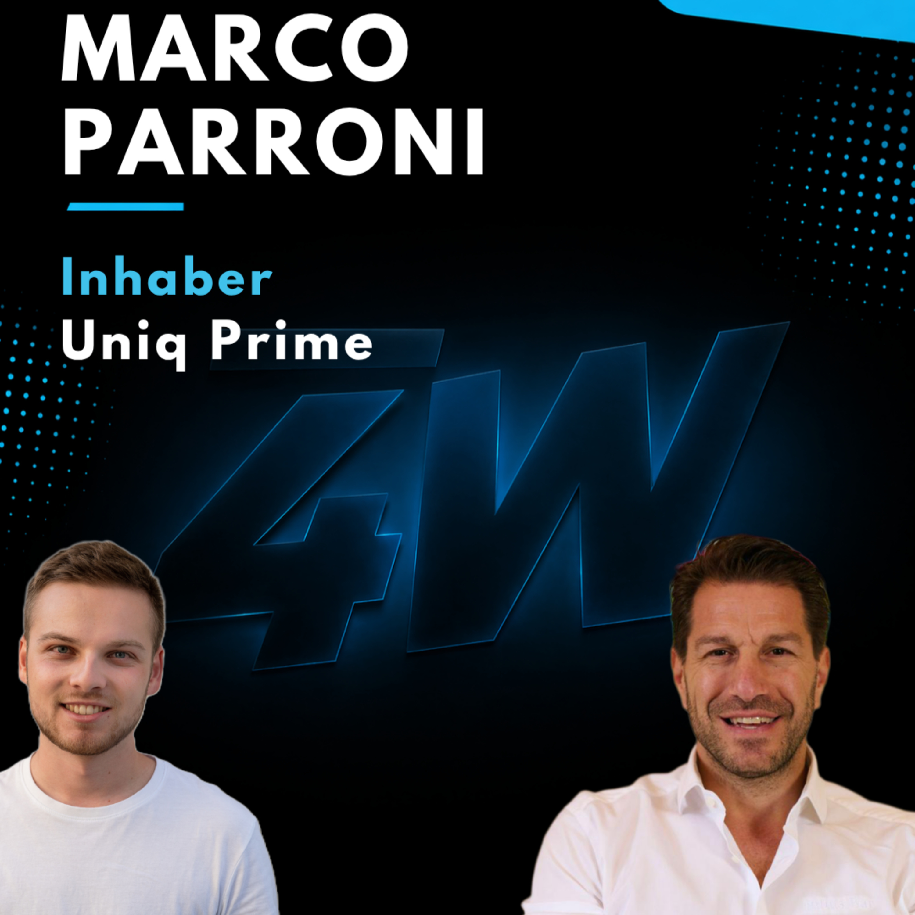 075 - Vom Automech zum Ferrari-Manager: Marco Parronis Weg durch die Autowelt - four wheels Podcast episode artwork