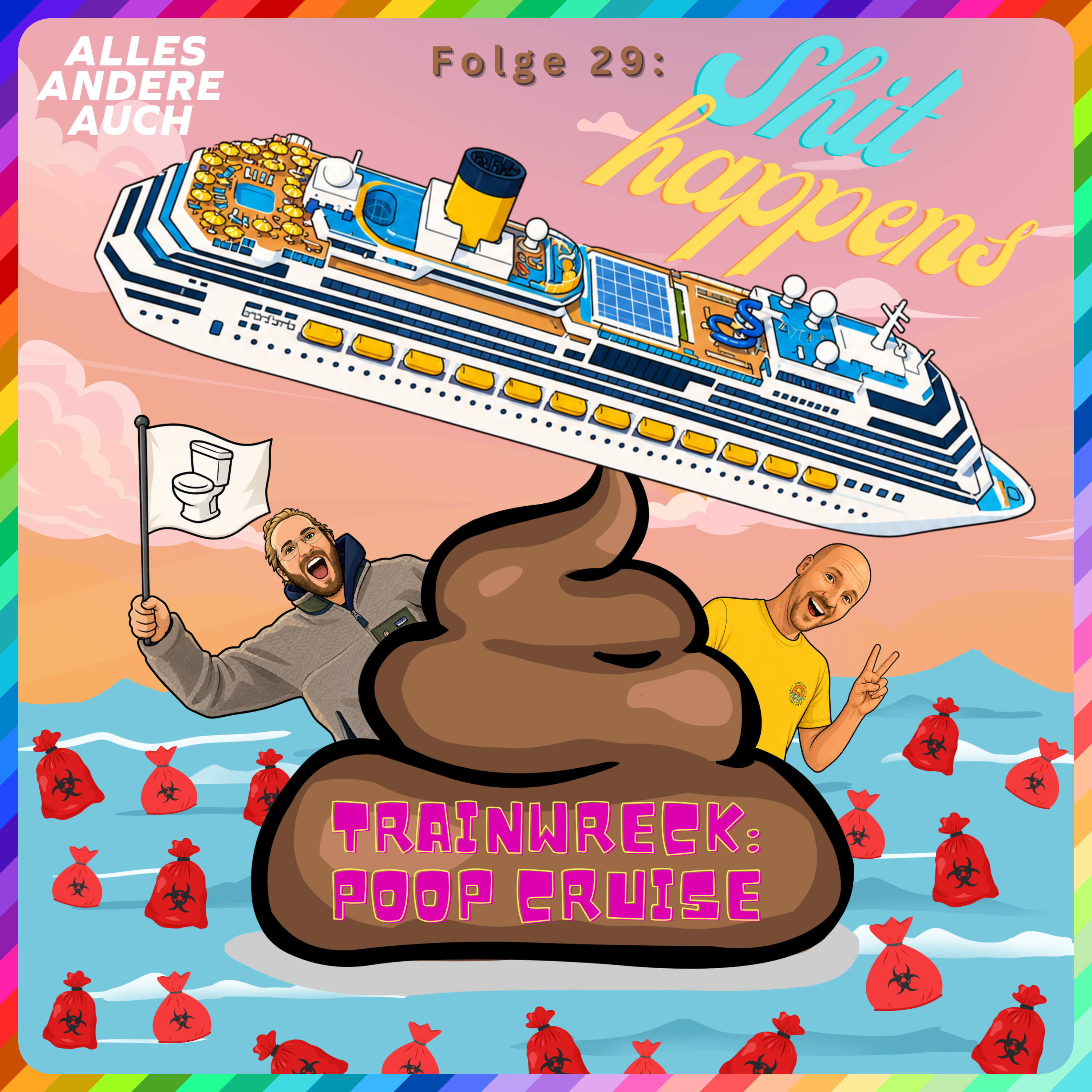 Folge 29: Shit happens | Trainwreck: Poop Cruise episode artwork