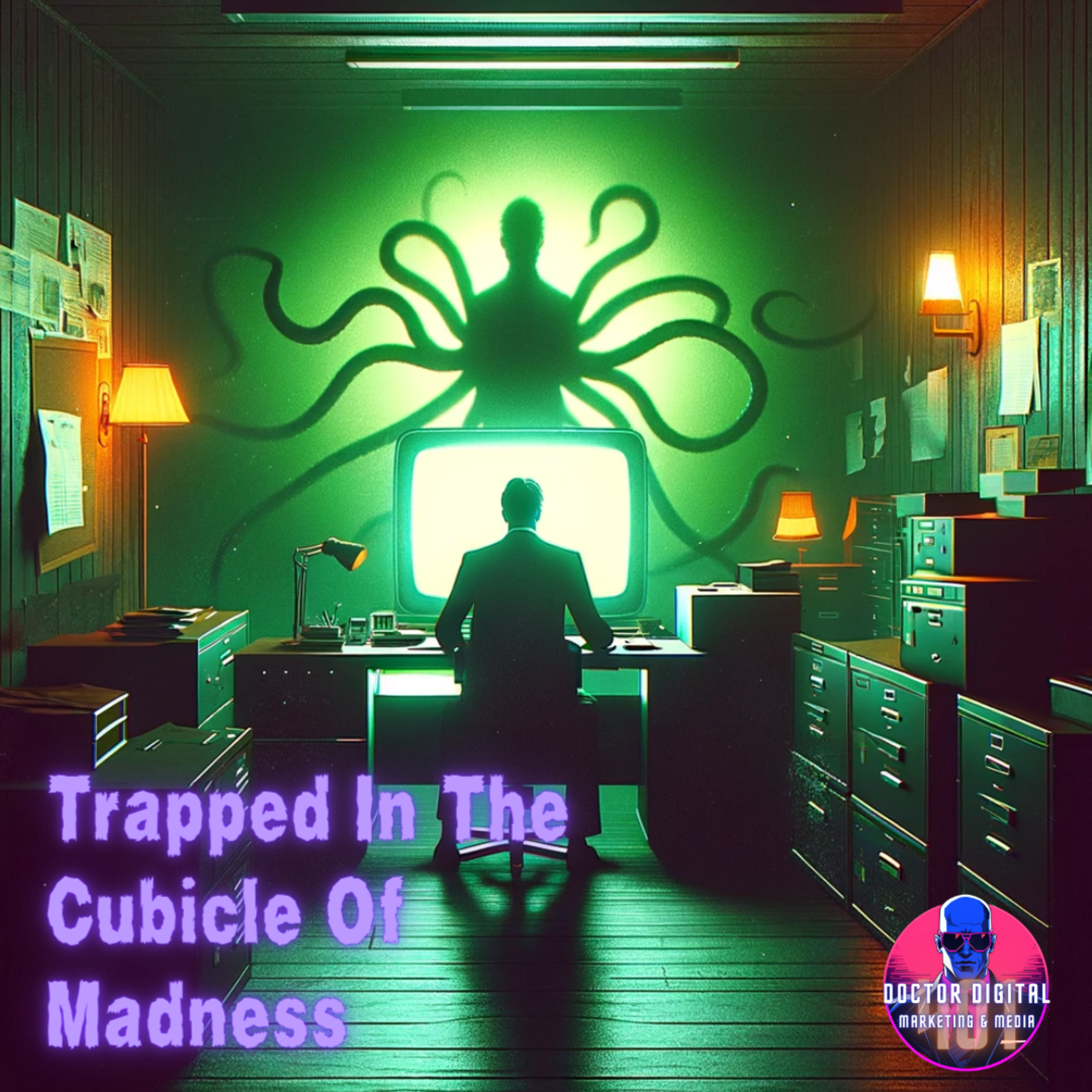 Ep. 16, "Trapped In The Cubicle Of Madness" episode artwork