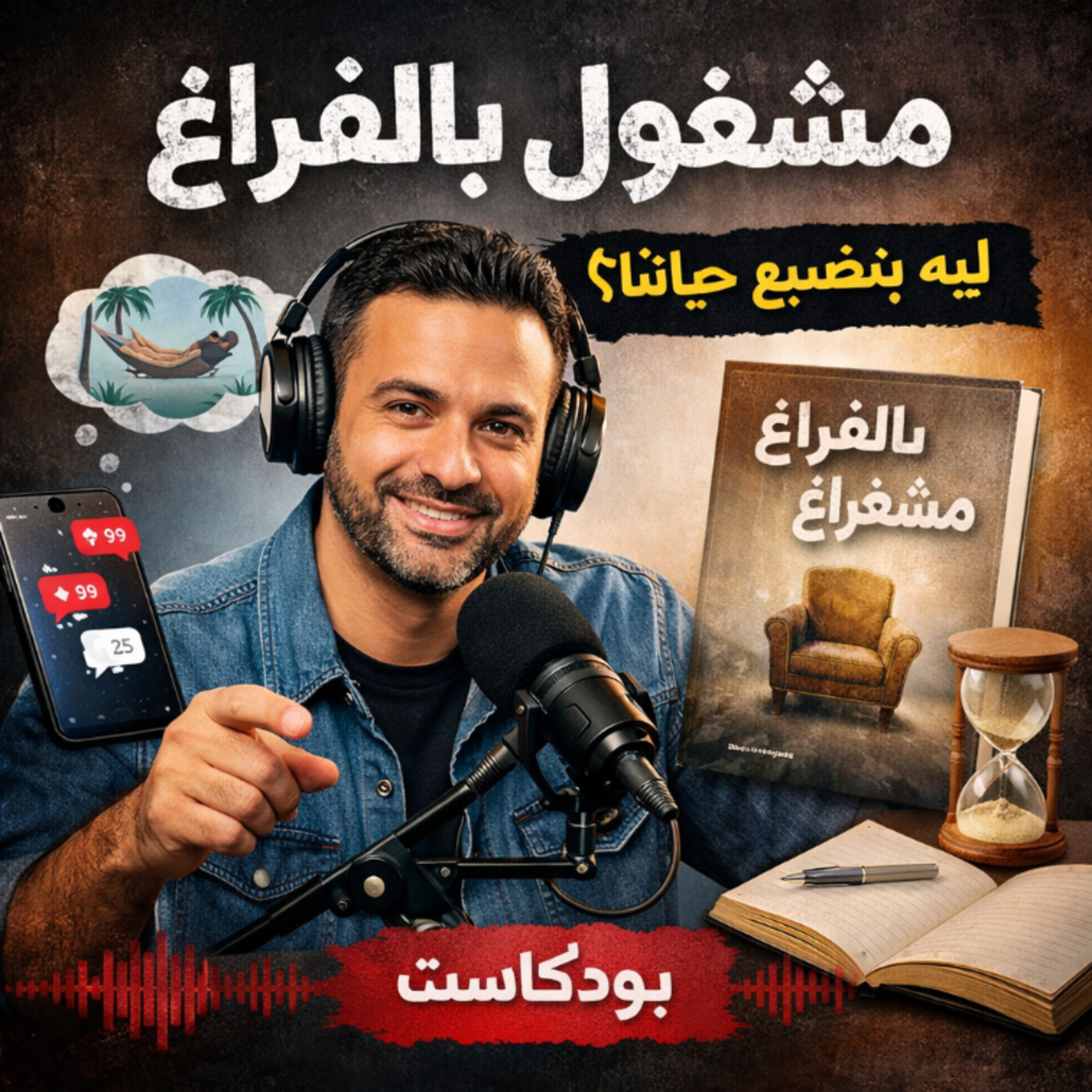 مشغول بالفراغ | كتاب يكشف عادة التأجيل وإدمان الهاتف والهروب من الذات