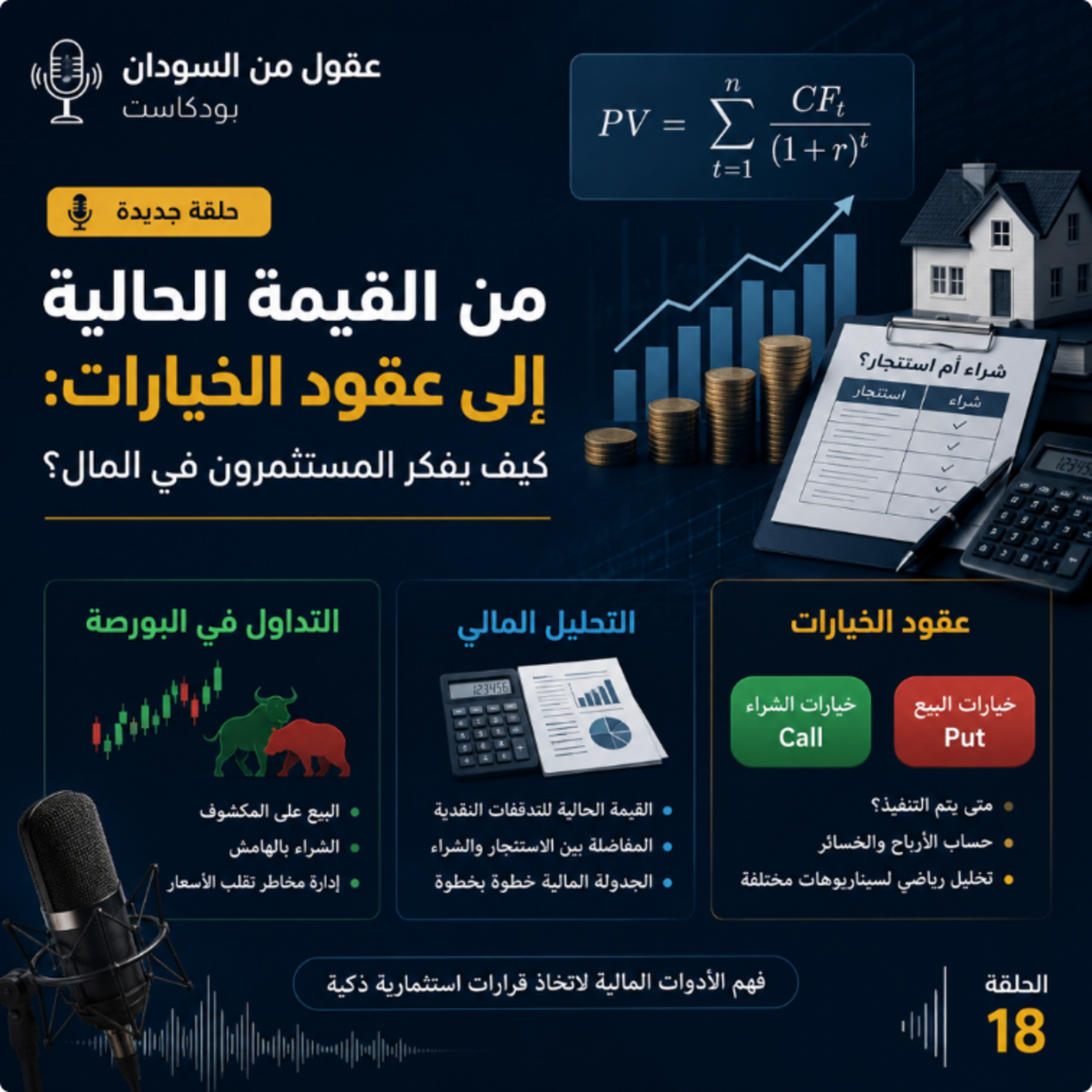 من القيمة الحالية إلى عقود الخيارات: كيف يفكر المستثمرون في المال؟