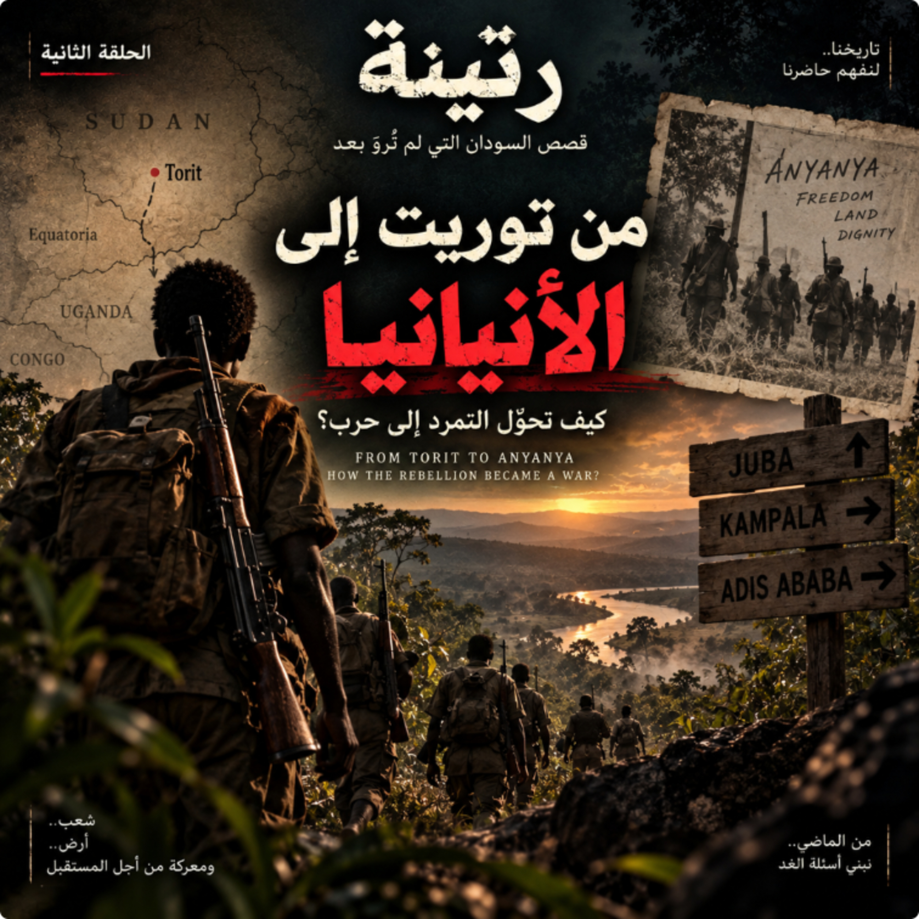 من توريت إلى الأنيانيا | كيف تحوّل التمرد إلى حرب فى السودان ؟ — حكاية الجنوب الحلقة 2