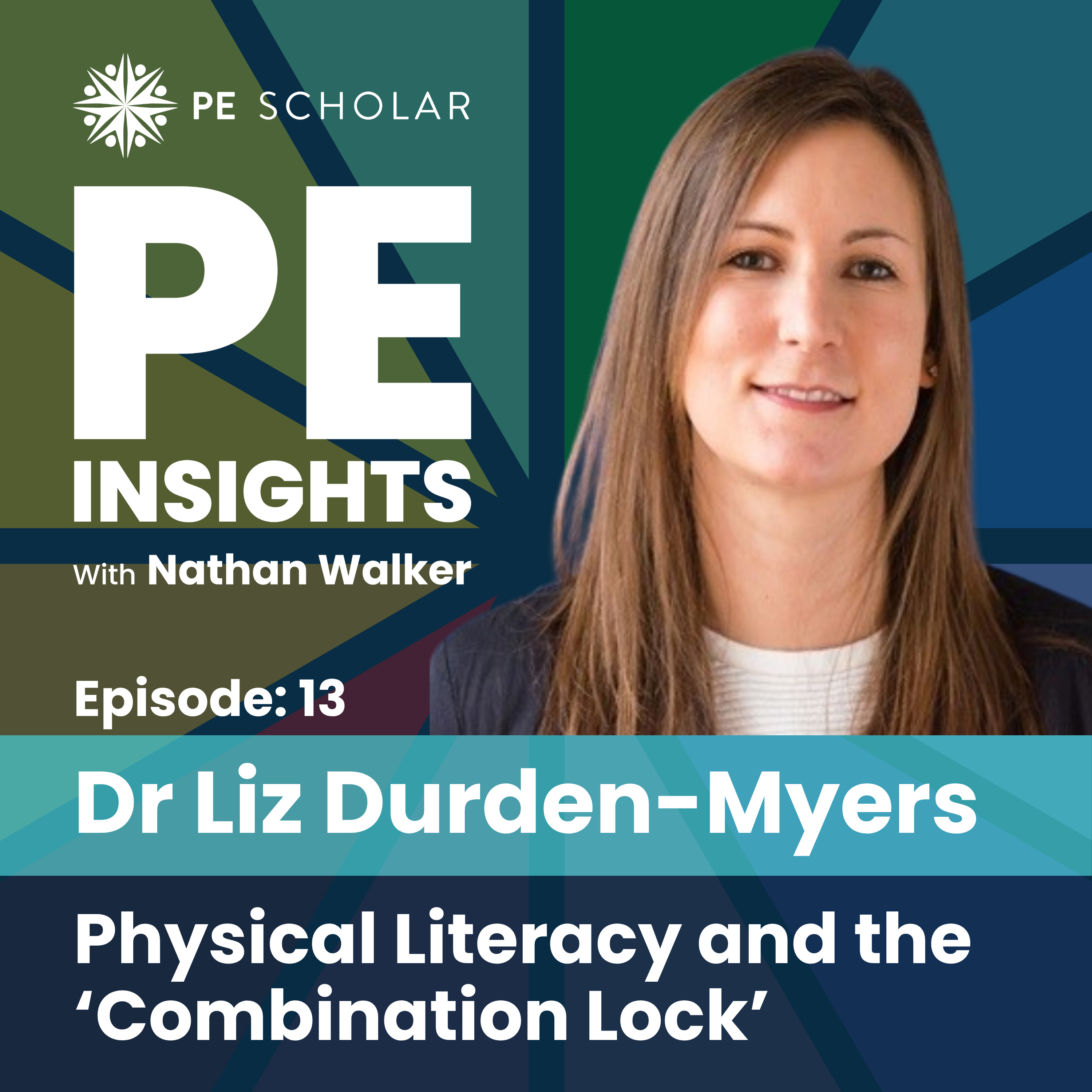 Episode 13 - Dr Liz Durden-Myers - Physical Literacy and the 'Combination Lock'. episode artwork
