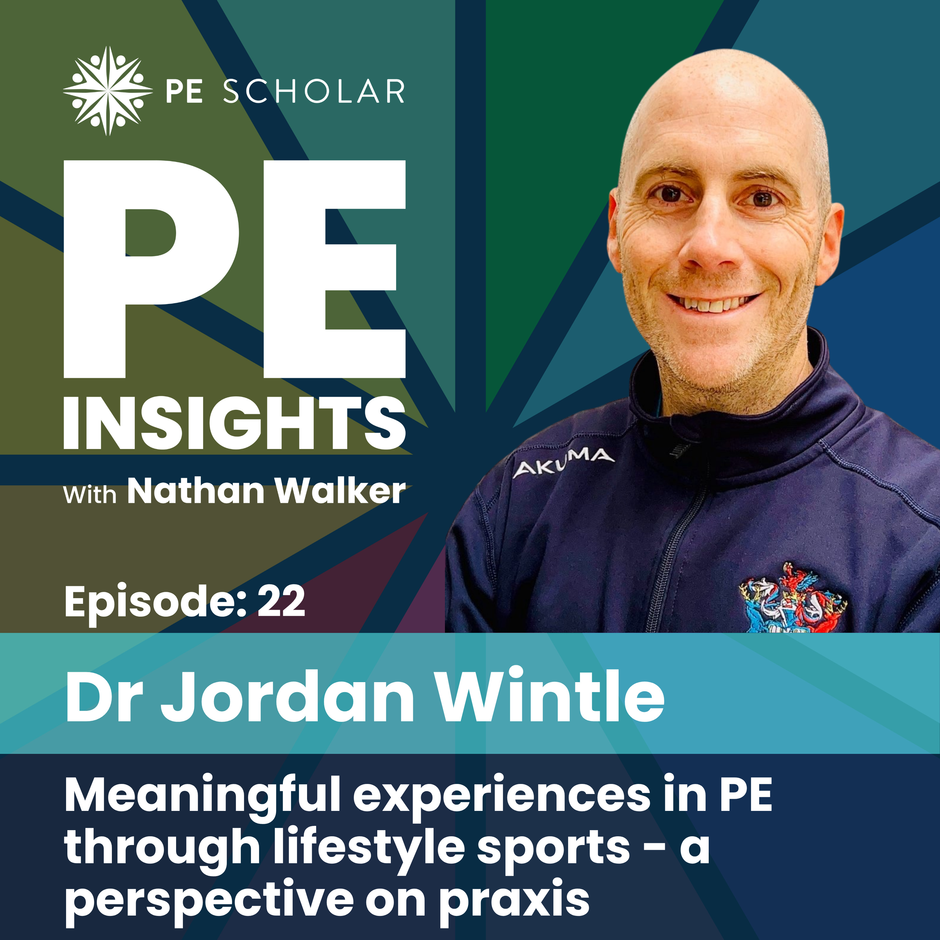 Episode 22 - Jordan Wintle - Meaningful experiences in PE through lifestyle sports - a perspective on praxis episode artwork