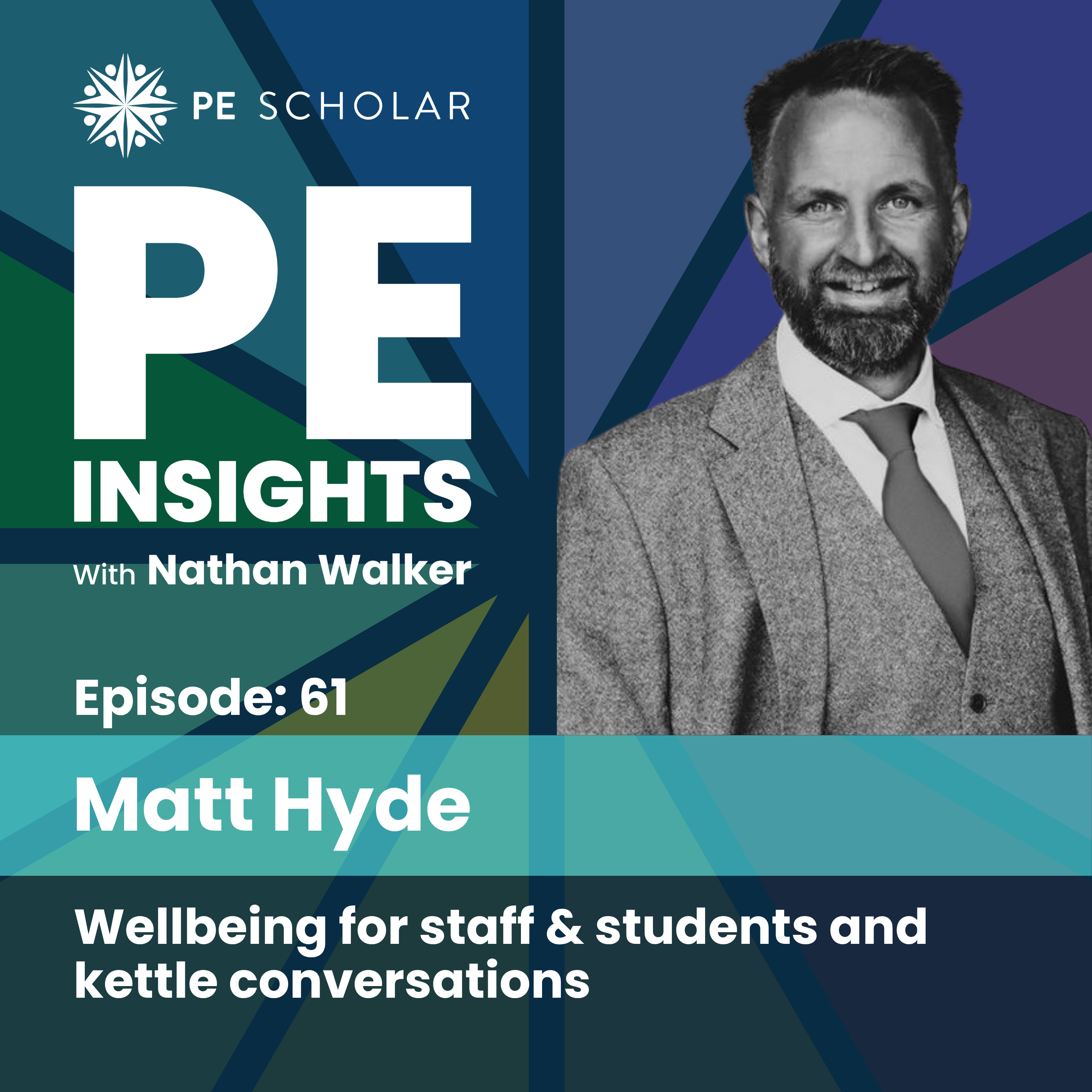Episode 61 - Matt Hyde - Wellbeing for staff & students and kettle conversations episode artwork