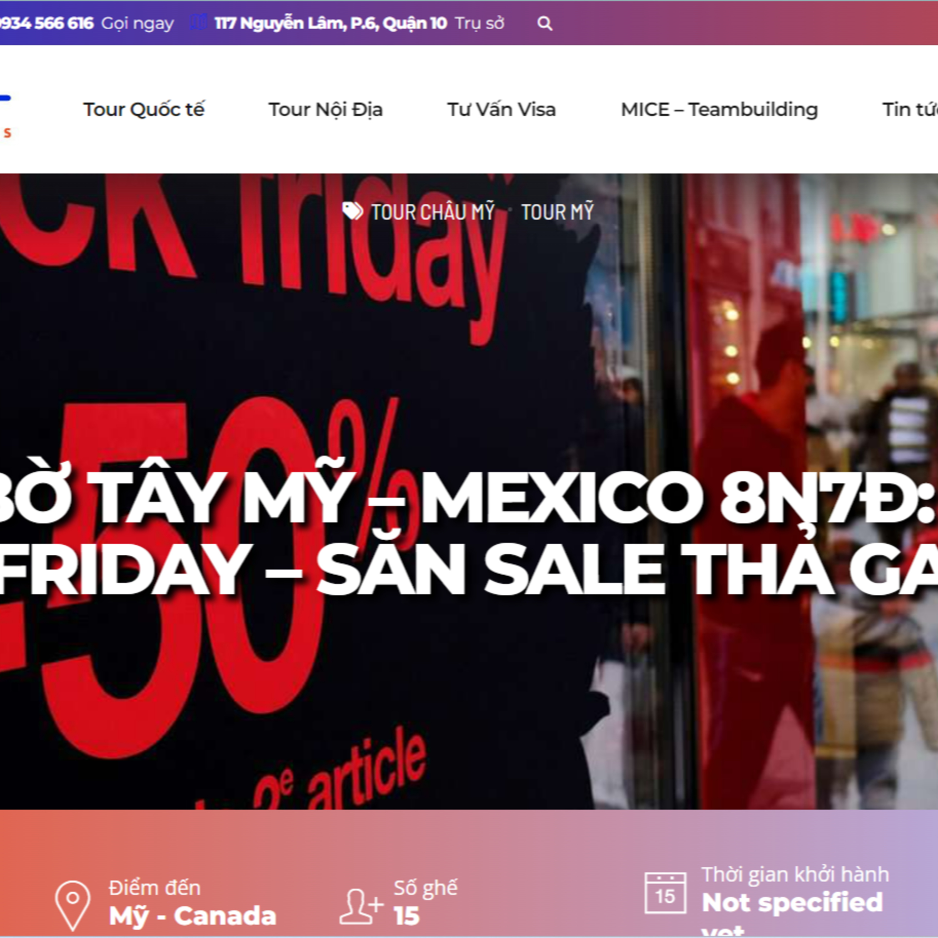 Tour Bờ Tây Mỹ 8N7D: Black Friday - Săn Sale Hàng Hiệu episode artwork