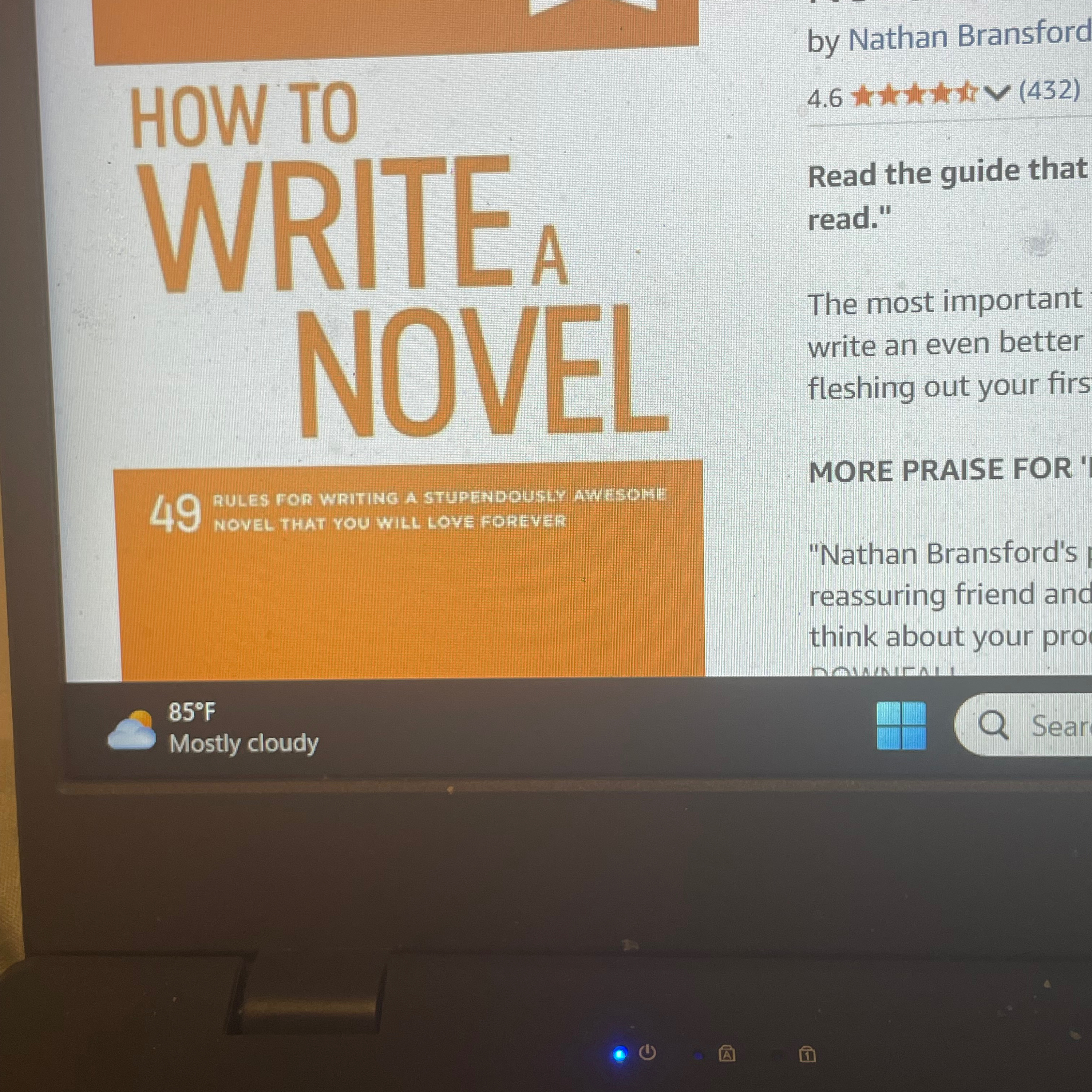Writing tips using the book by Nathan Bransford, how to write a novel episode artwork