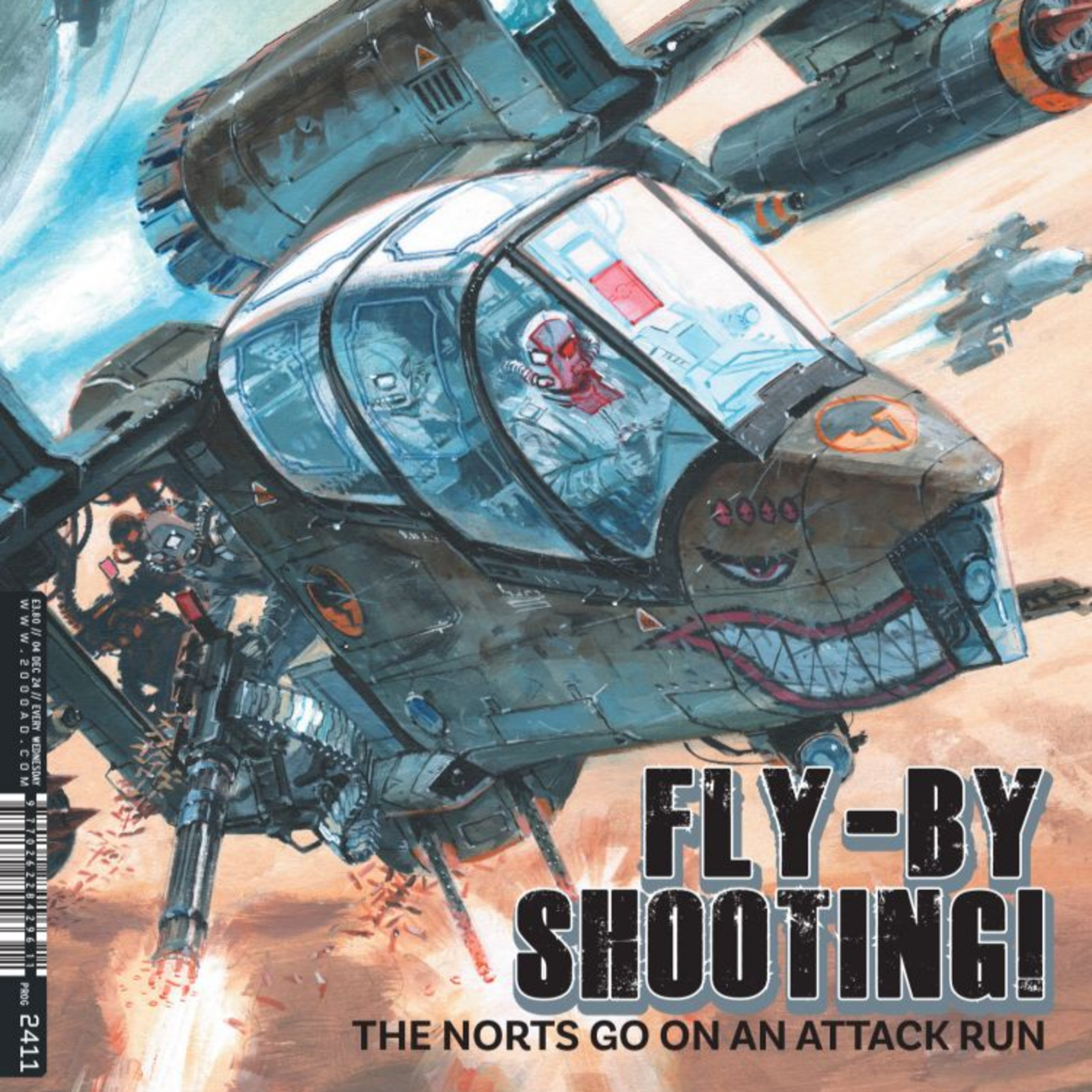 Prog 2411: Fly-By Shooting! episode artwork