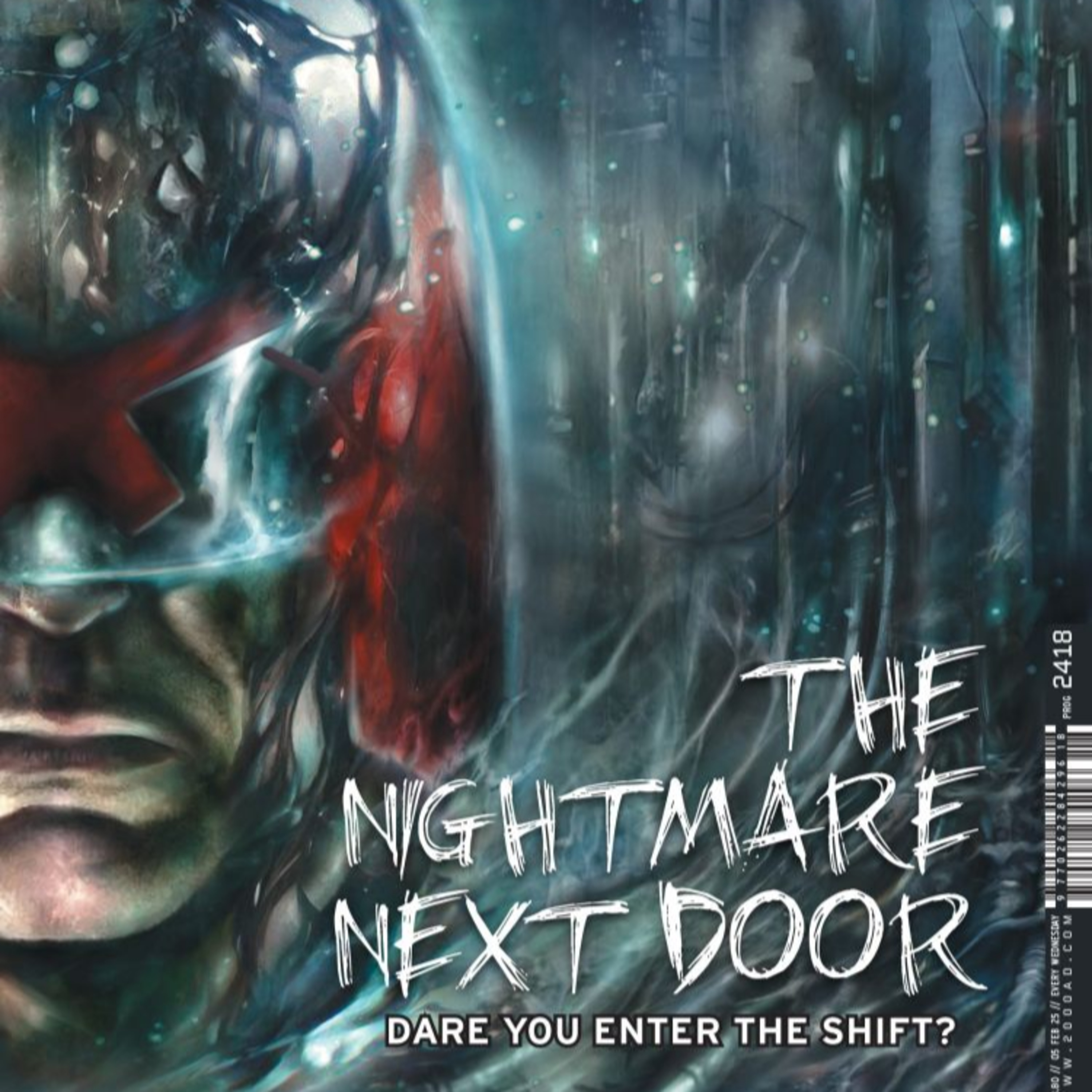 Prog 2418: The Nightmare Next Door episode artwork
