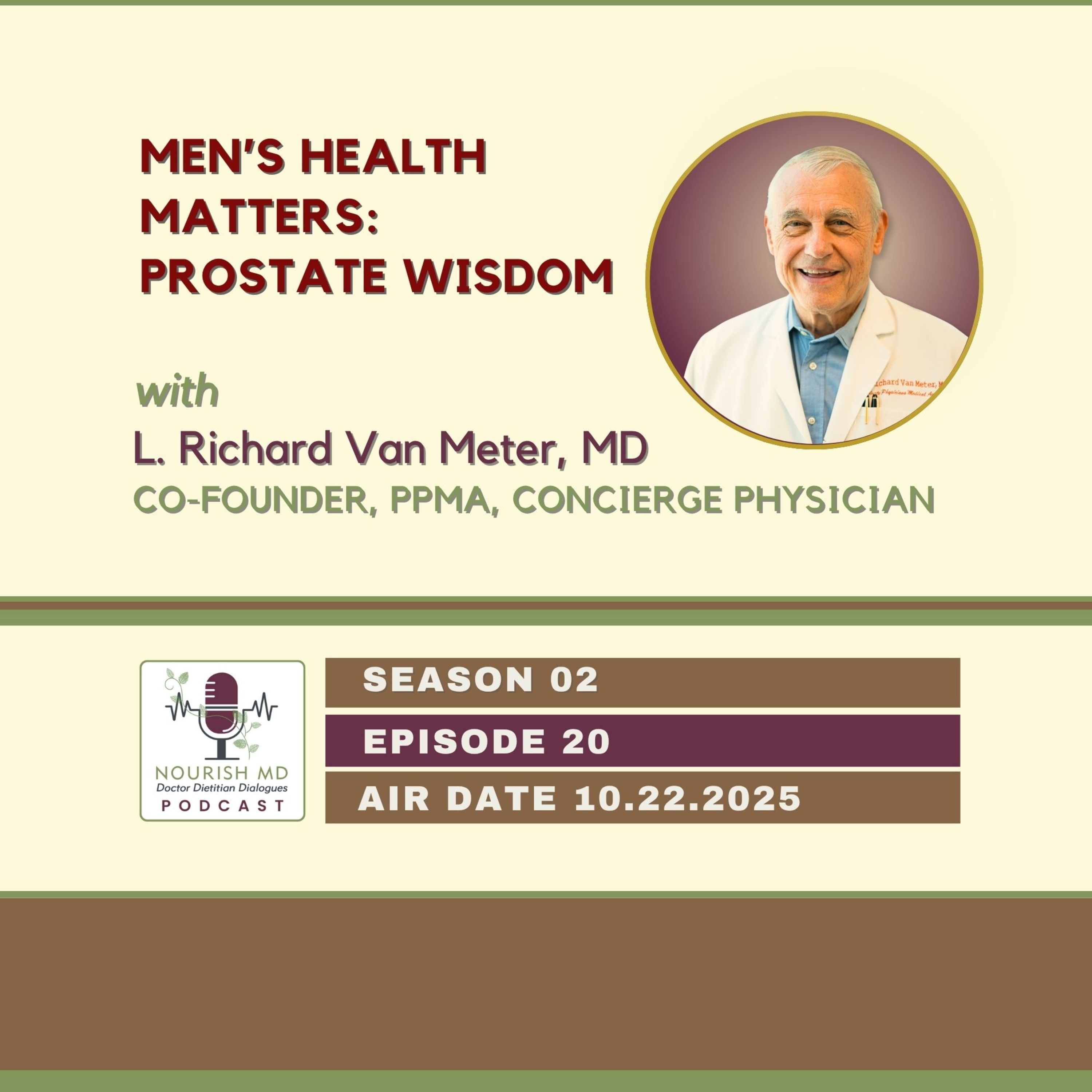 Protect What Matters: Prostate Health with Expert Dr. L. Richard Van Meter, PPMA | Nourish MD Podcast episode artwork