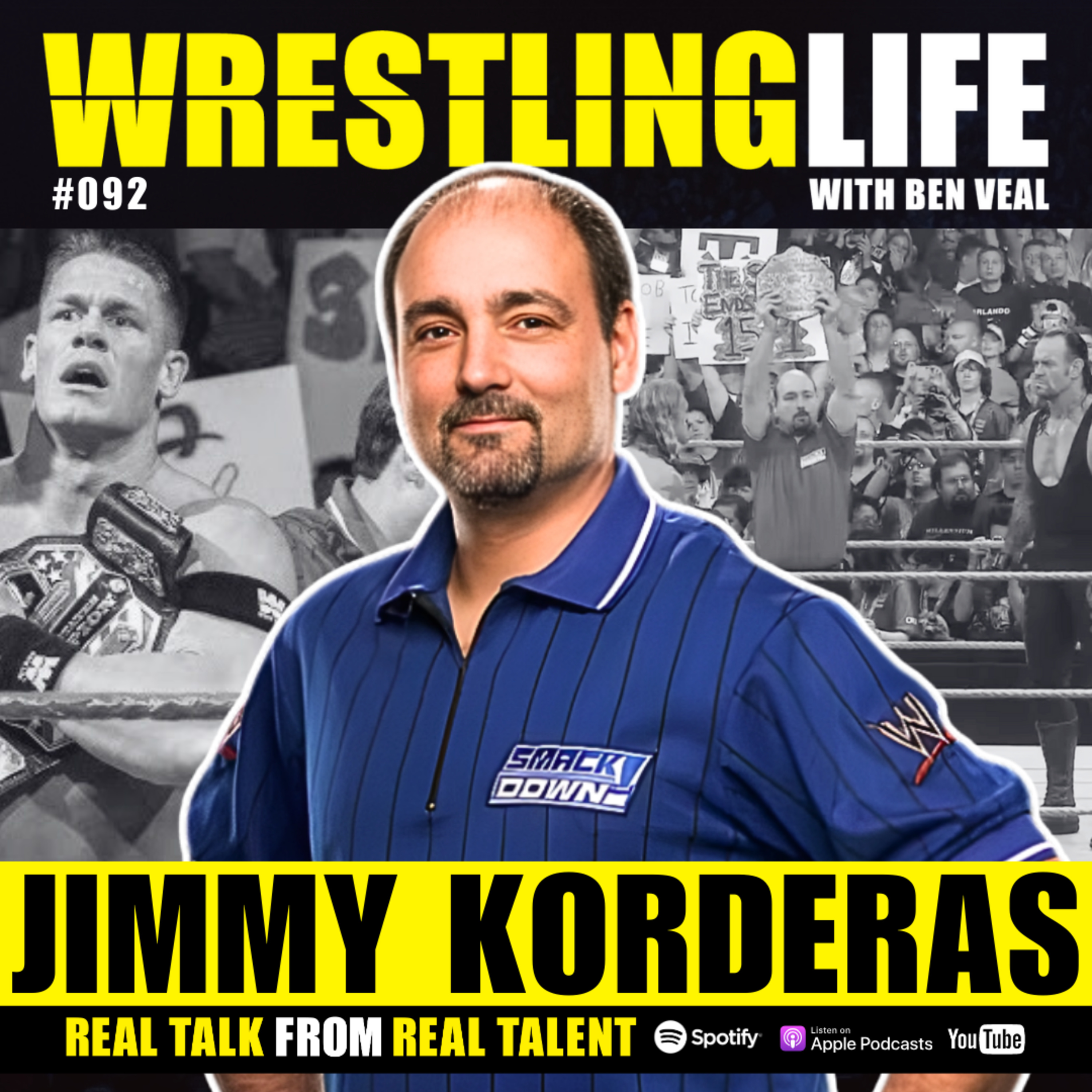 Jimmy Korderas On Royal Rumble 2005, The Great Khali, Taz, Edge vs The Undertaker episode artwork