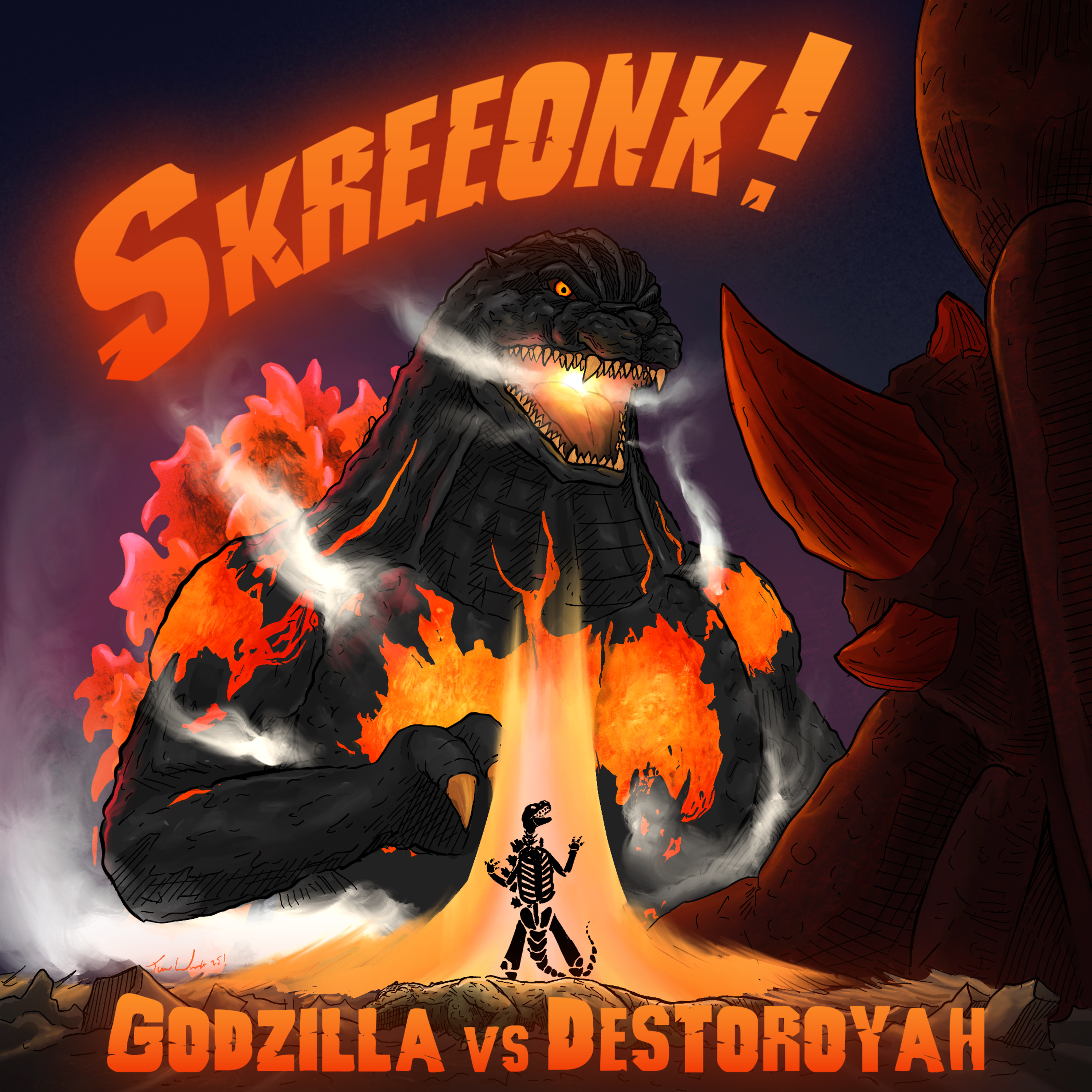 Godzilla vs. Destoroyah (1995) with Steve Mowry episode artwork