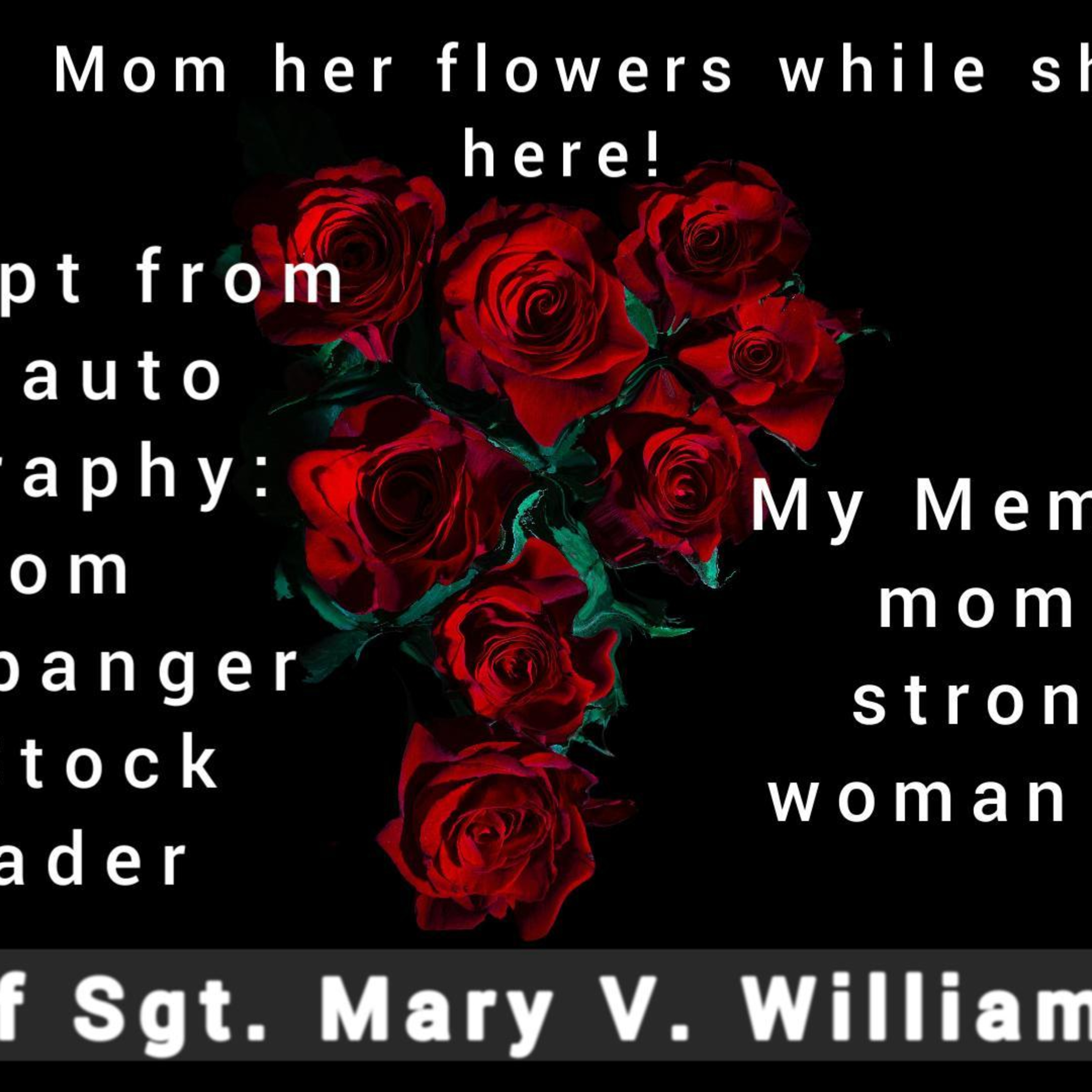 Giving mom her flowers while she still here | Excerpt from my book Gangbanger to Stock Trader! episode artwork