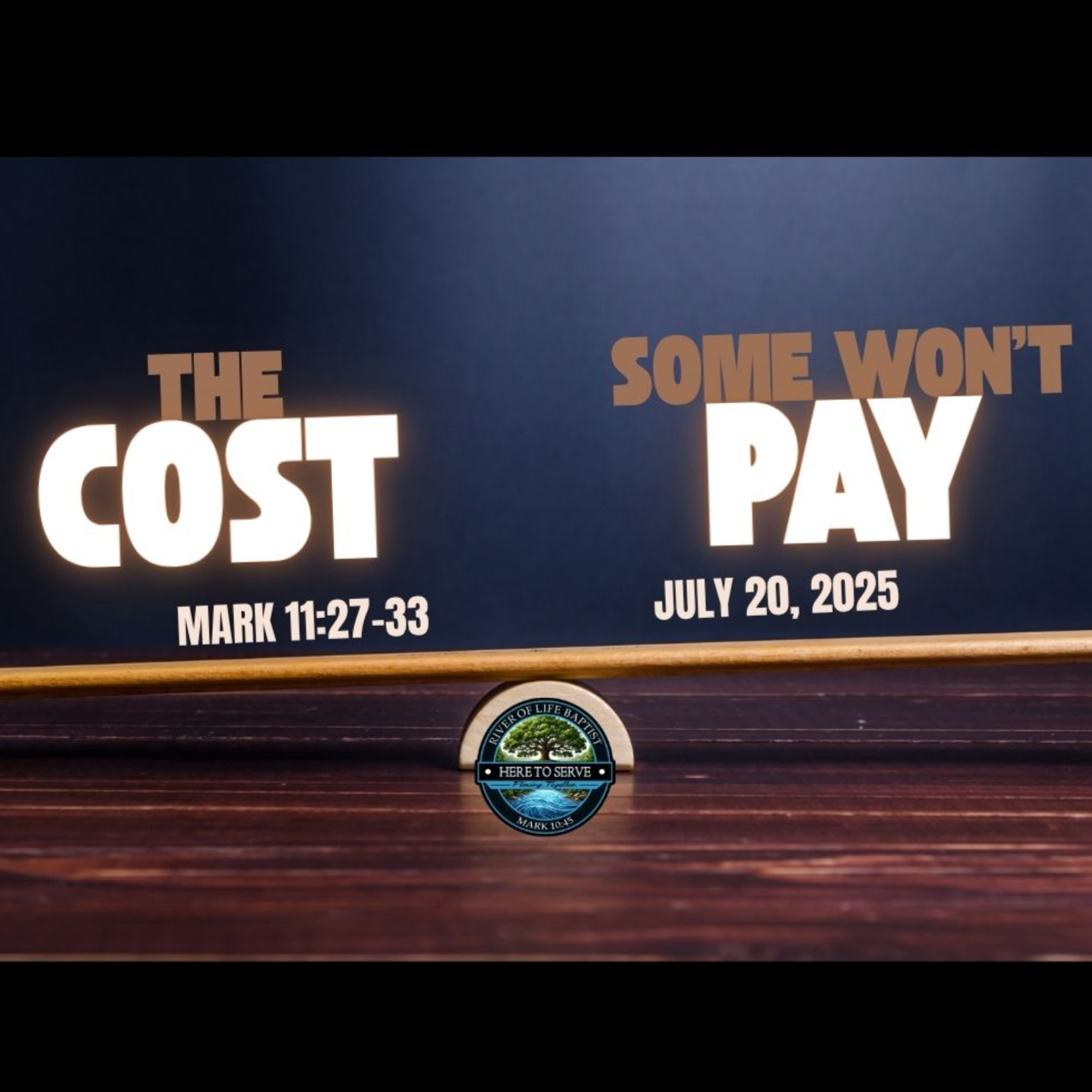 The Cost Some Wont Pay/ July 20, 2025 episode artwork
