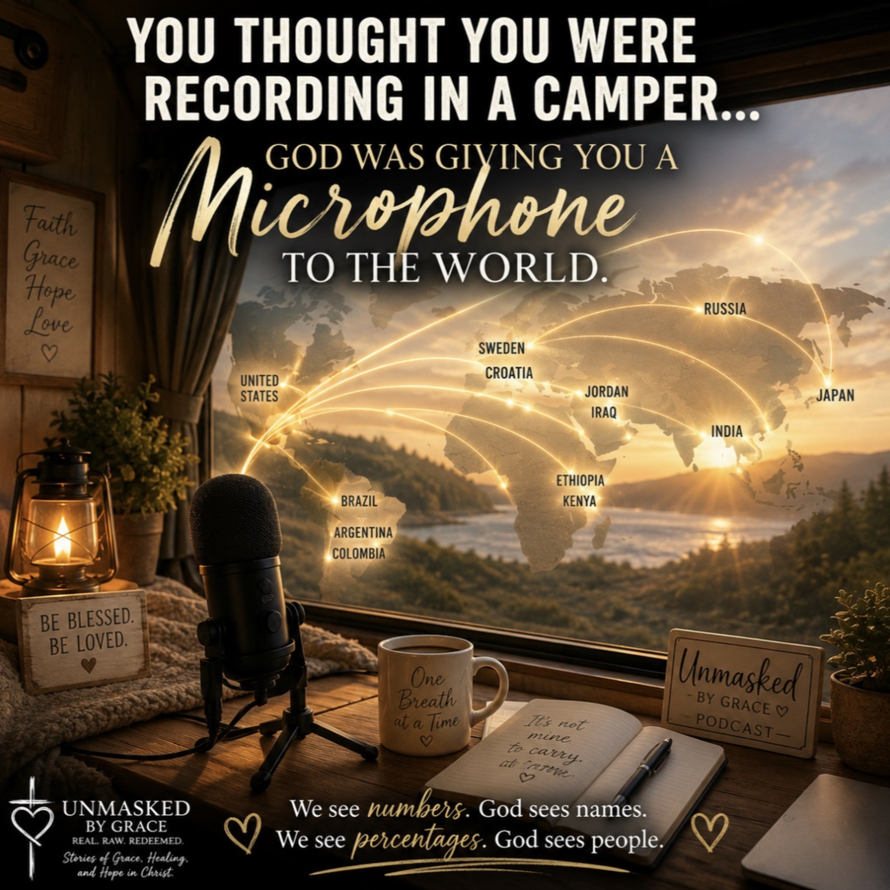 YOU THOUGHT YOU WERE RECORDING IN A CAMPER, AND GOD WAS GIVING YOU A MICROPHONE TO THE WORLD episode artwork