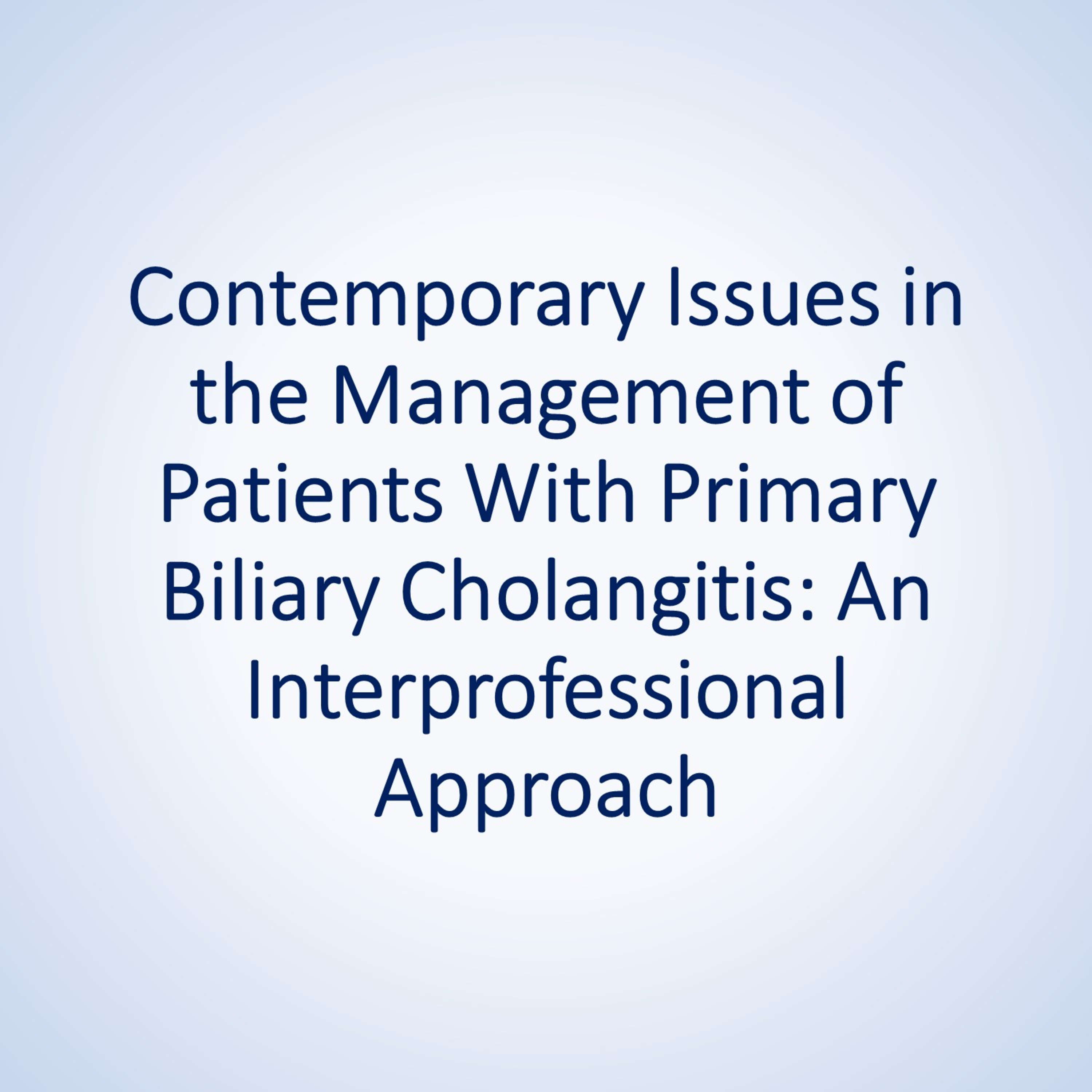 Diagnosis of Primary Biliary Cholangitis episode artwork