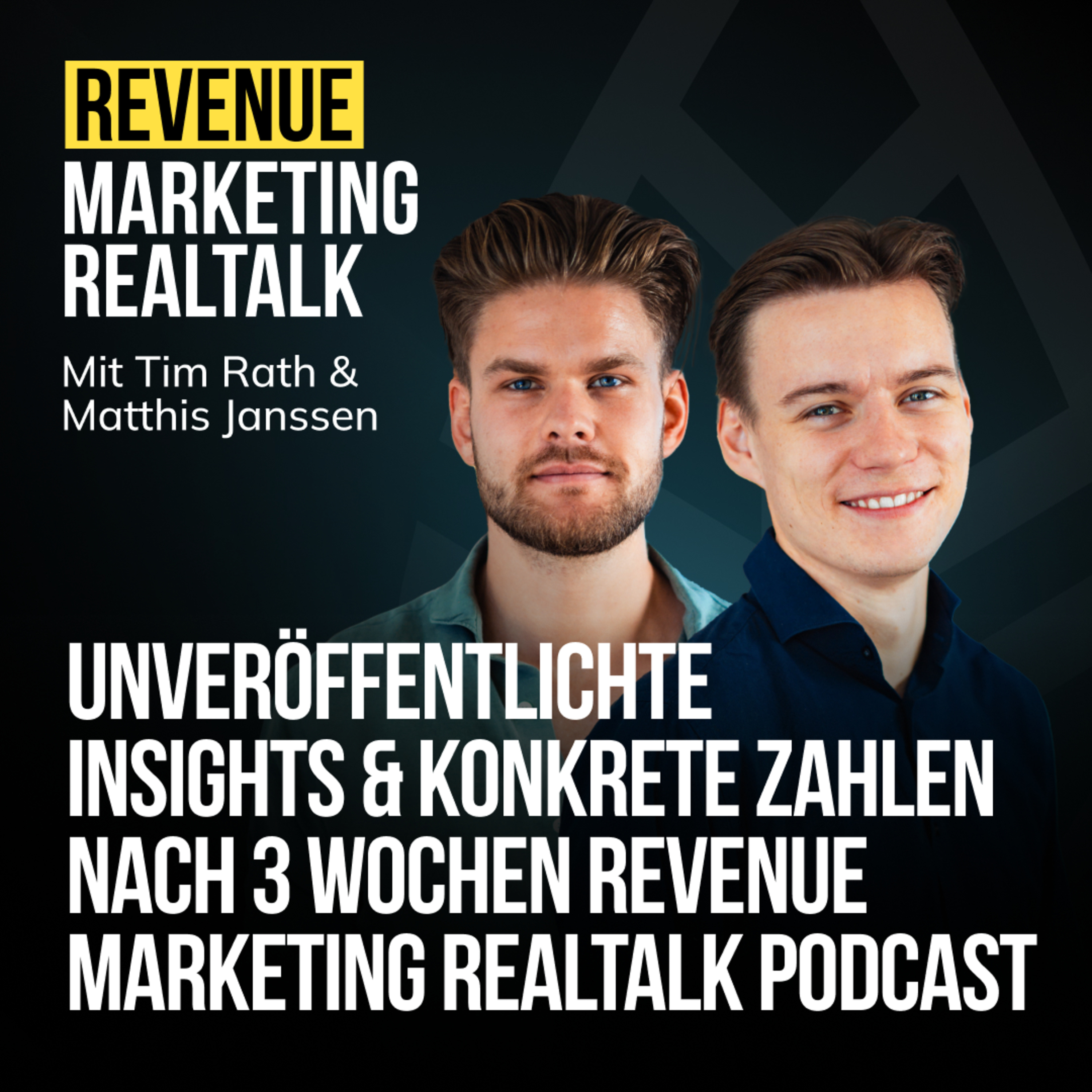 #12 Unveröffentlichte Insights & konkrete Zahlen nach 3 Wochen Revenue Marketing Realtalk Podcast episode artwork