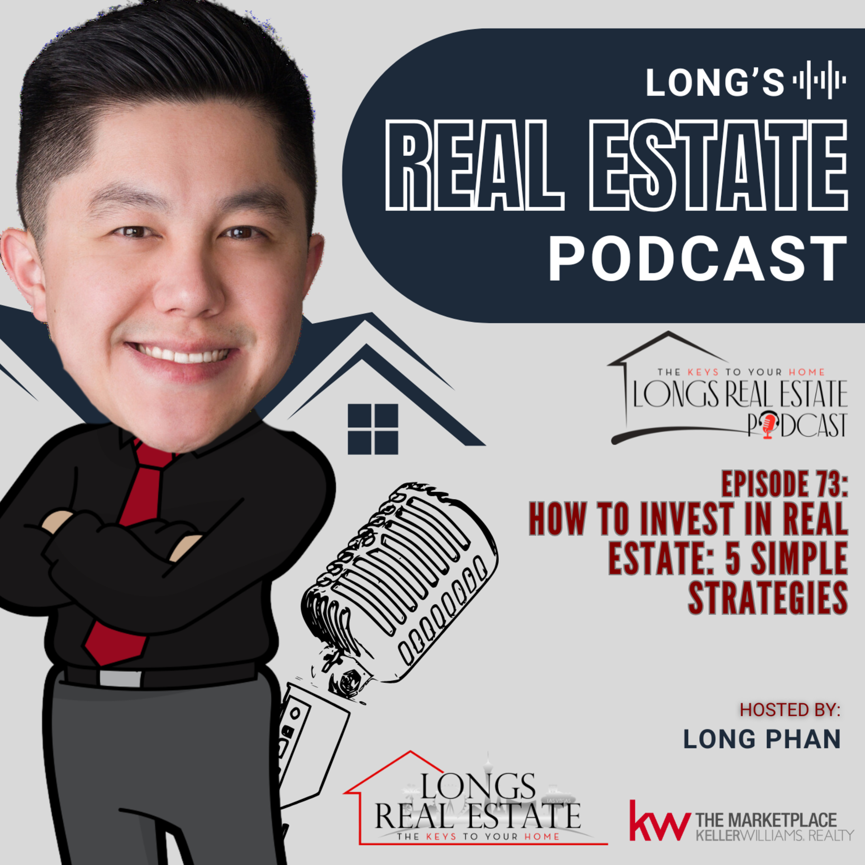 EPISODE 73:How to Invest in Real Estate: 5 Simple Strategies episode artwork