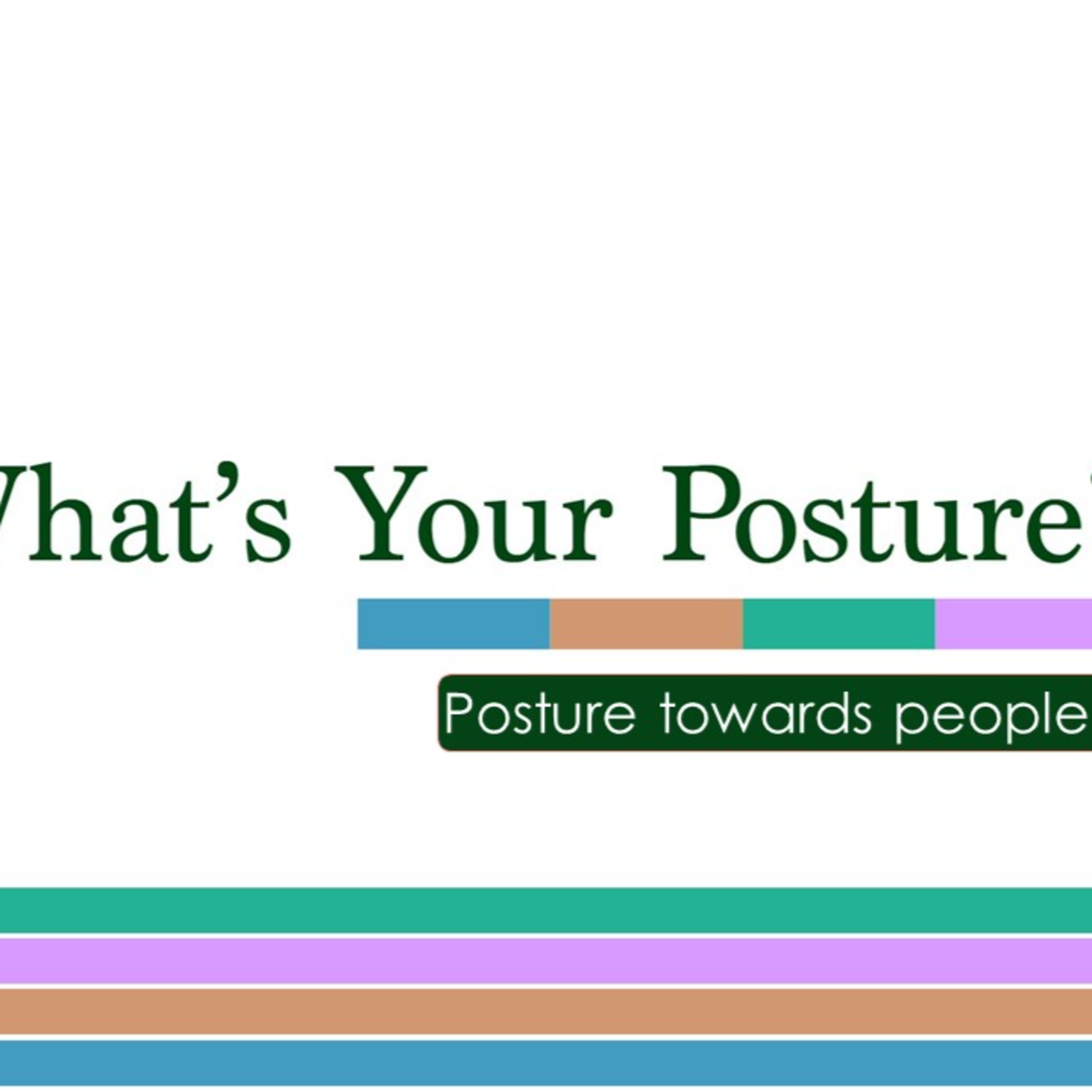 What's Your Posture: Posture towards God's people  episode artwork