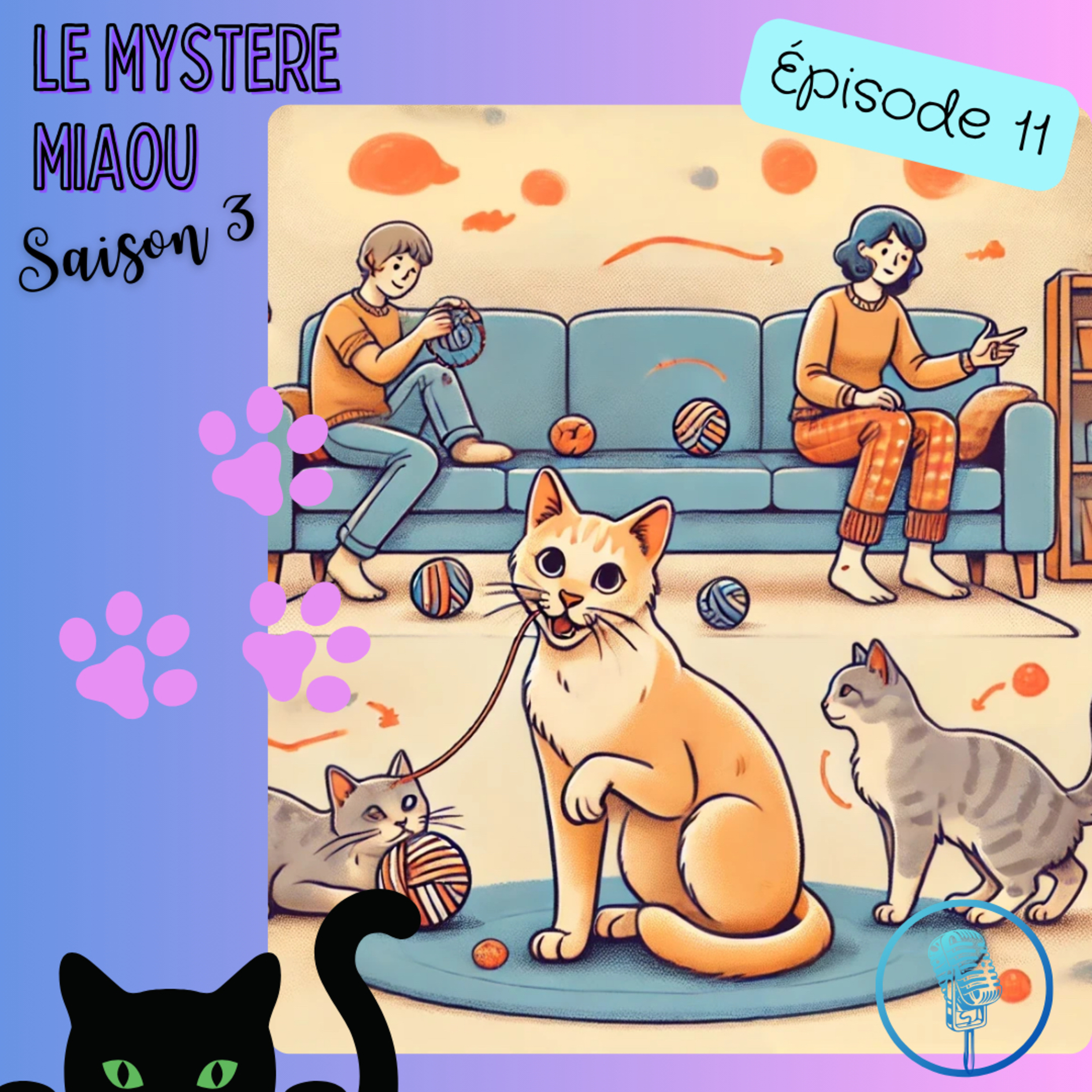 Le Mystère Miaou, un podcast de chats.