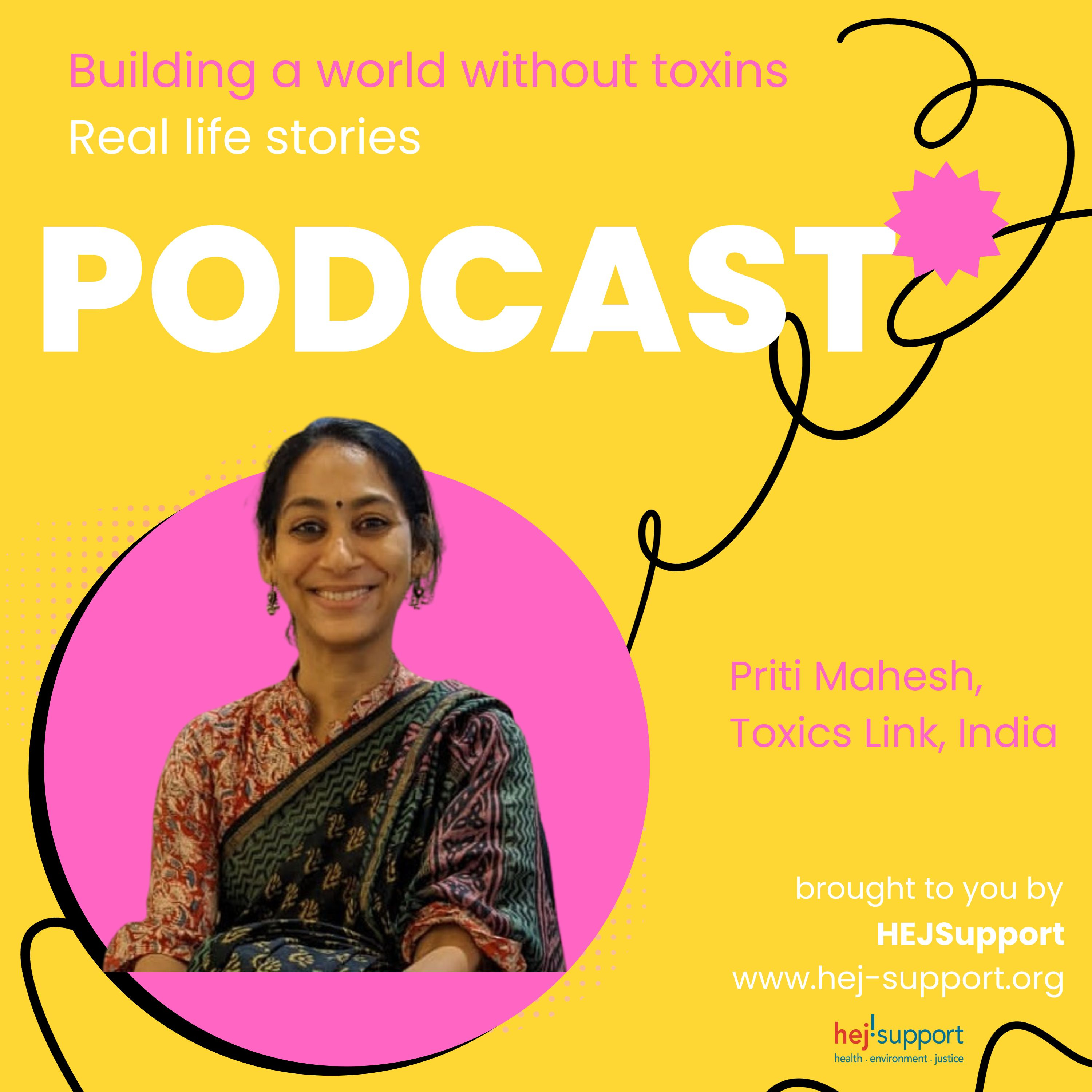 Sanitary pads and toxic-free textile solutions with Priti Mahesh from India episode artwork