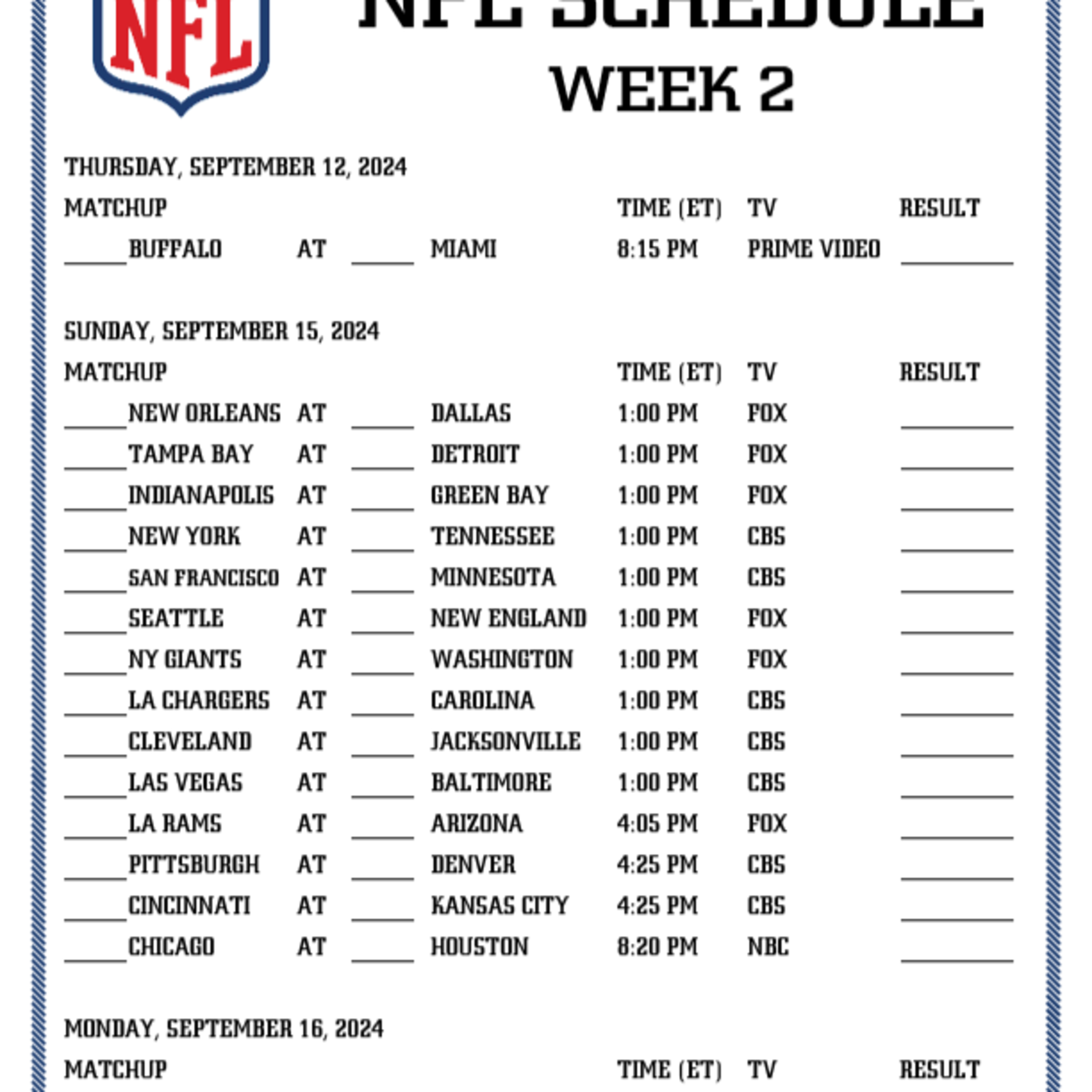 The LOE Sports Network Season 2 Episode 34 "The Week 2 NFL Preview With Just Two" episode artwork