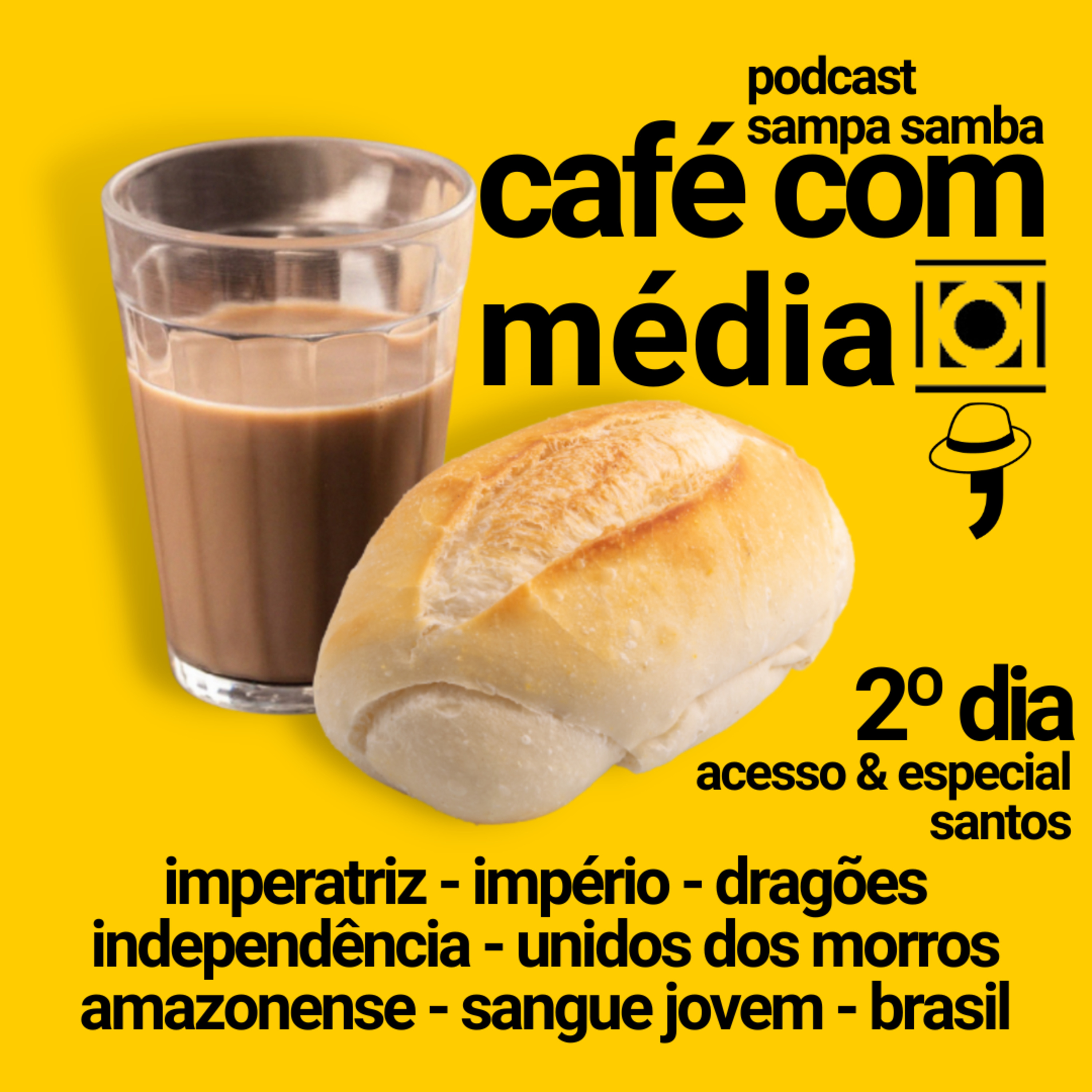 Episódio 142 - Café com Média - 2º Dia Carnaval de Santos episode artwork