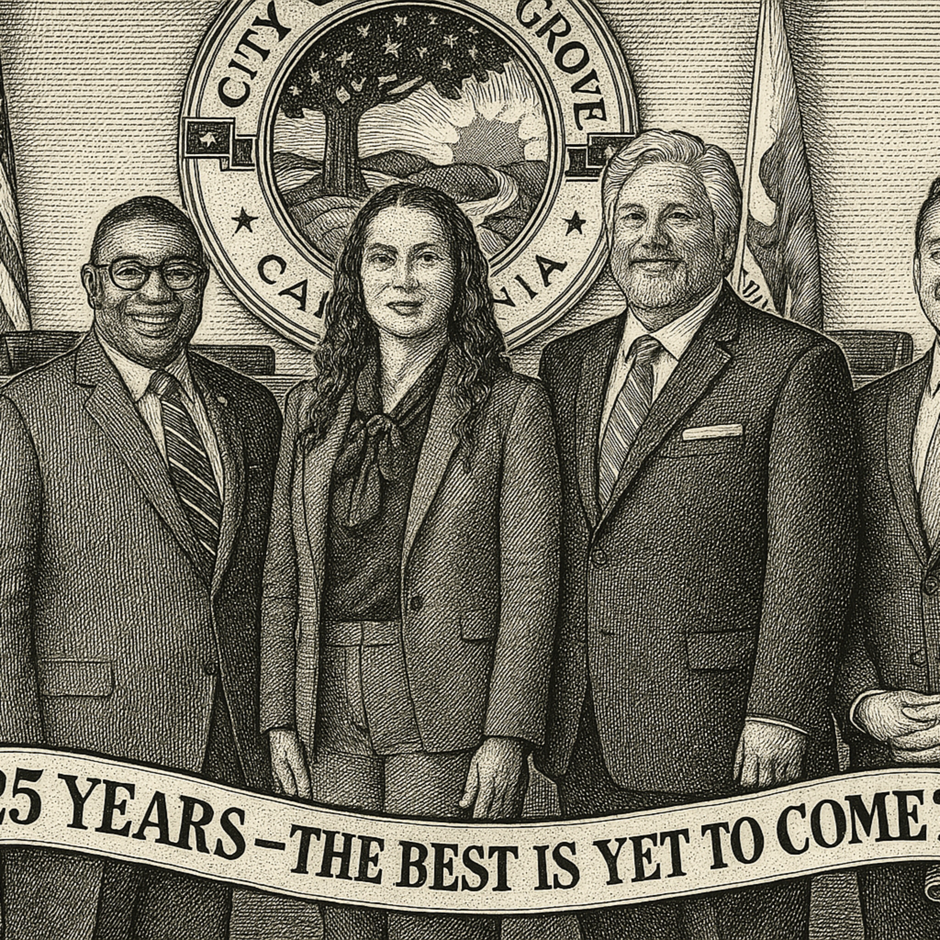 A Special 25th Elk Grove Birthday Greeting for the City Council, Mayor 