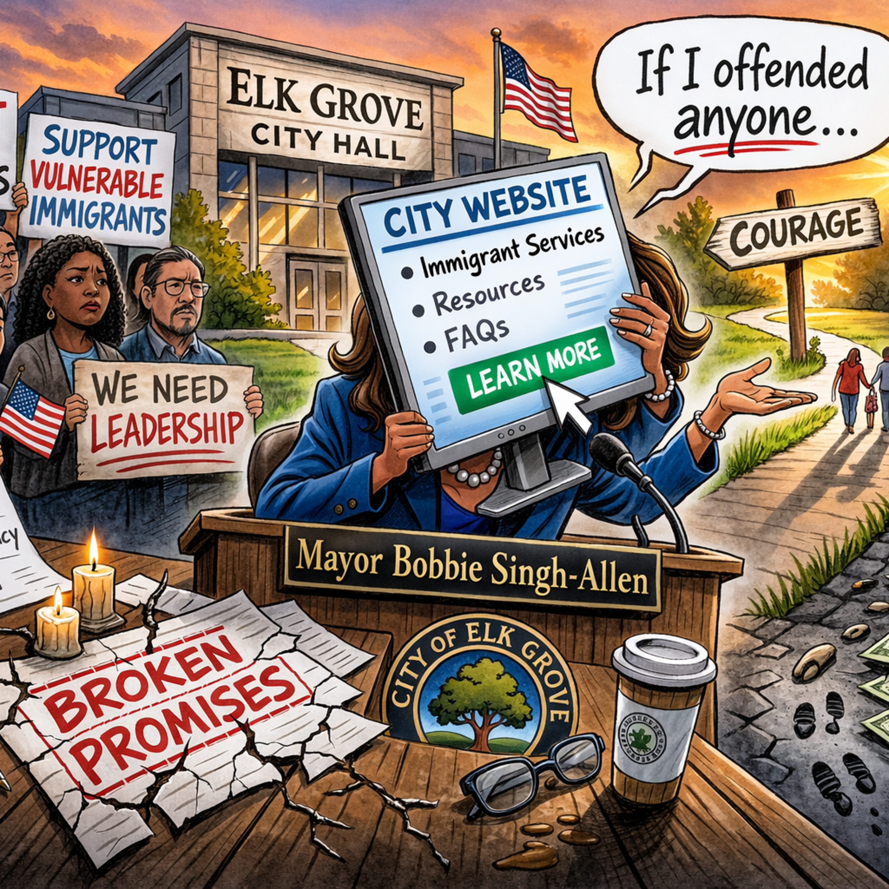 Mayor Singh-Allen's insincerity shines as brightly as the Summertime Elk Grove Sun