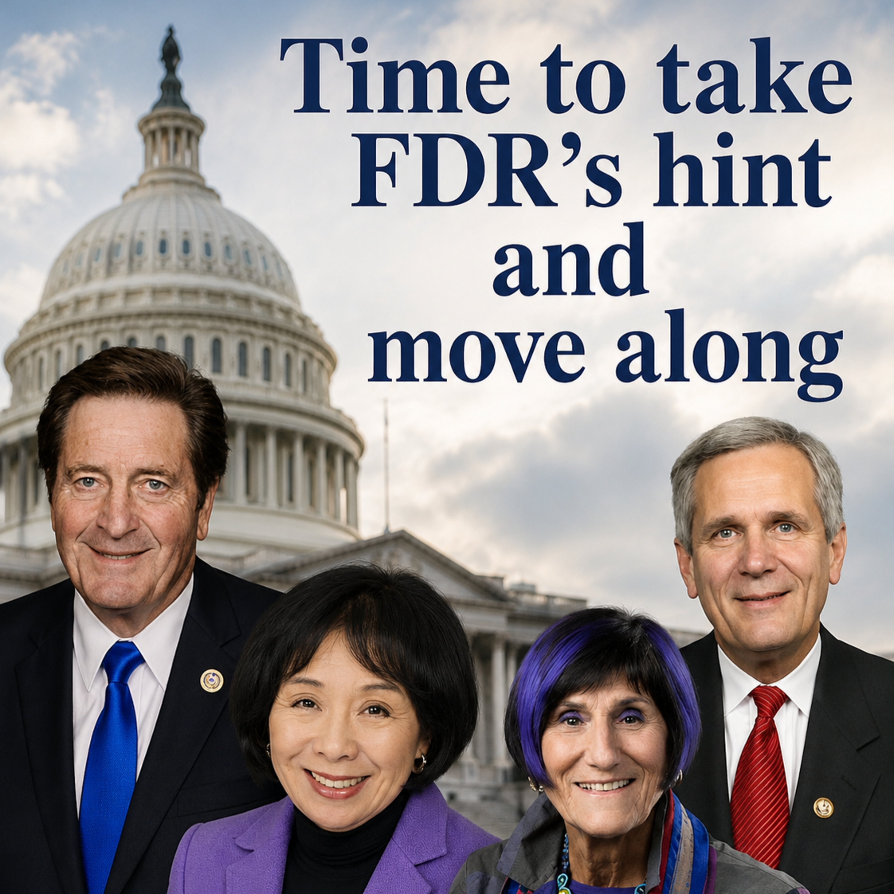 Time for these (and other) old Democrats took FDR's hint episode artwork