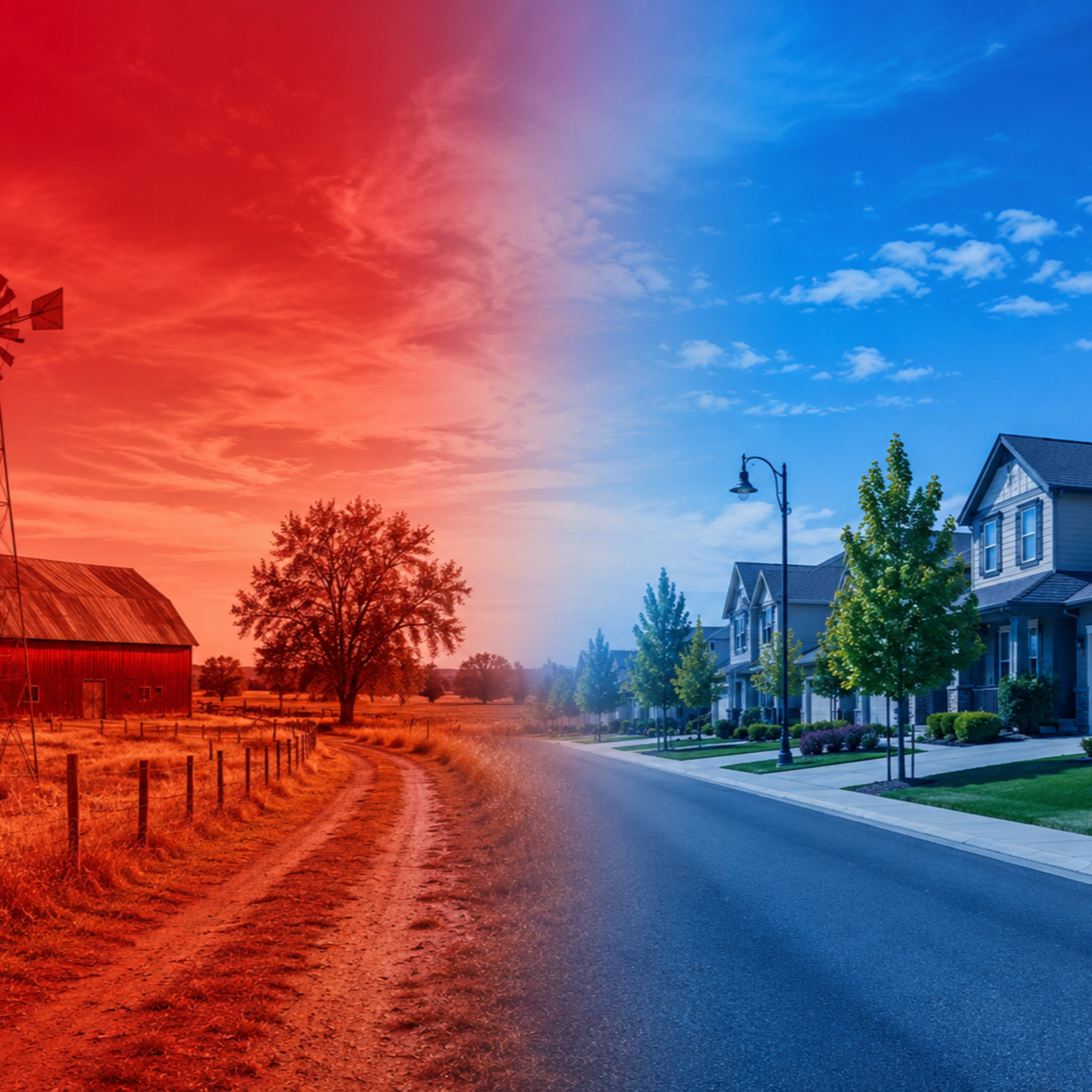 Rural Red to Suburban Blue  episode artwork